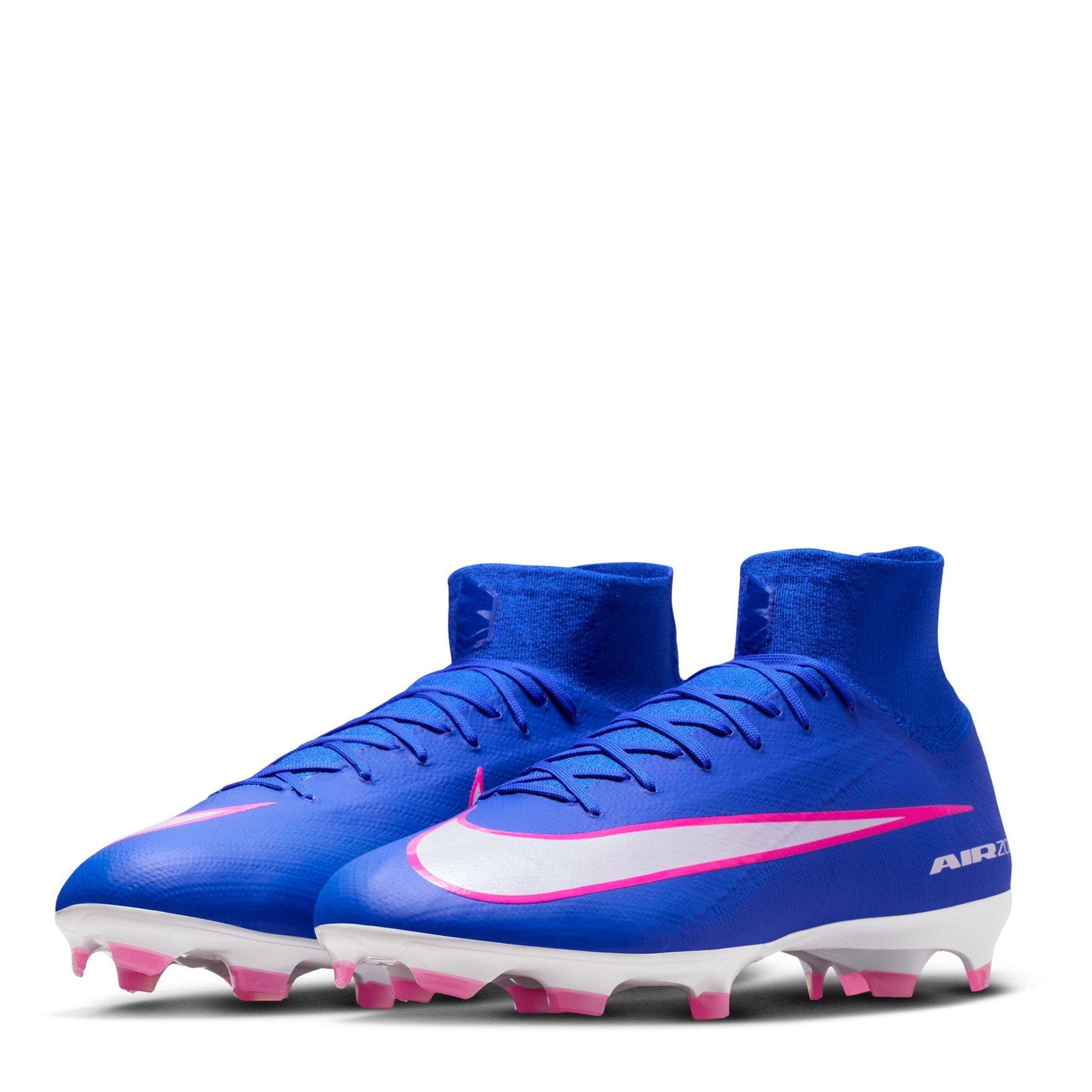 Blu/Bianco/Rosa - Nike - Zoom Mercurial Superfly 10 Pro Adults Firm Ground Football Boots - 4