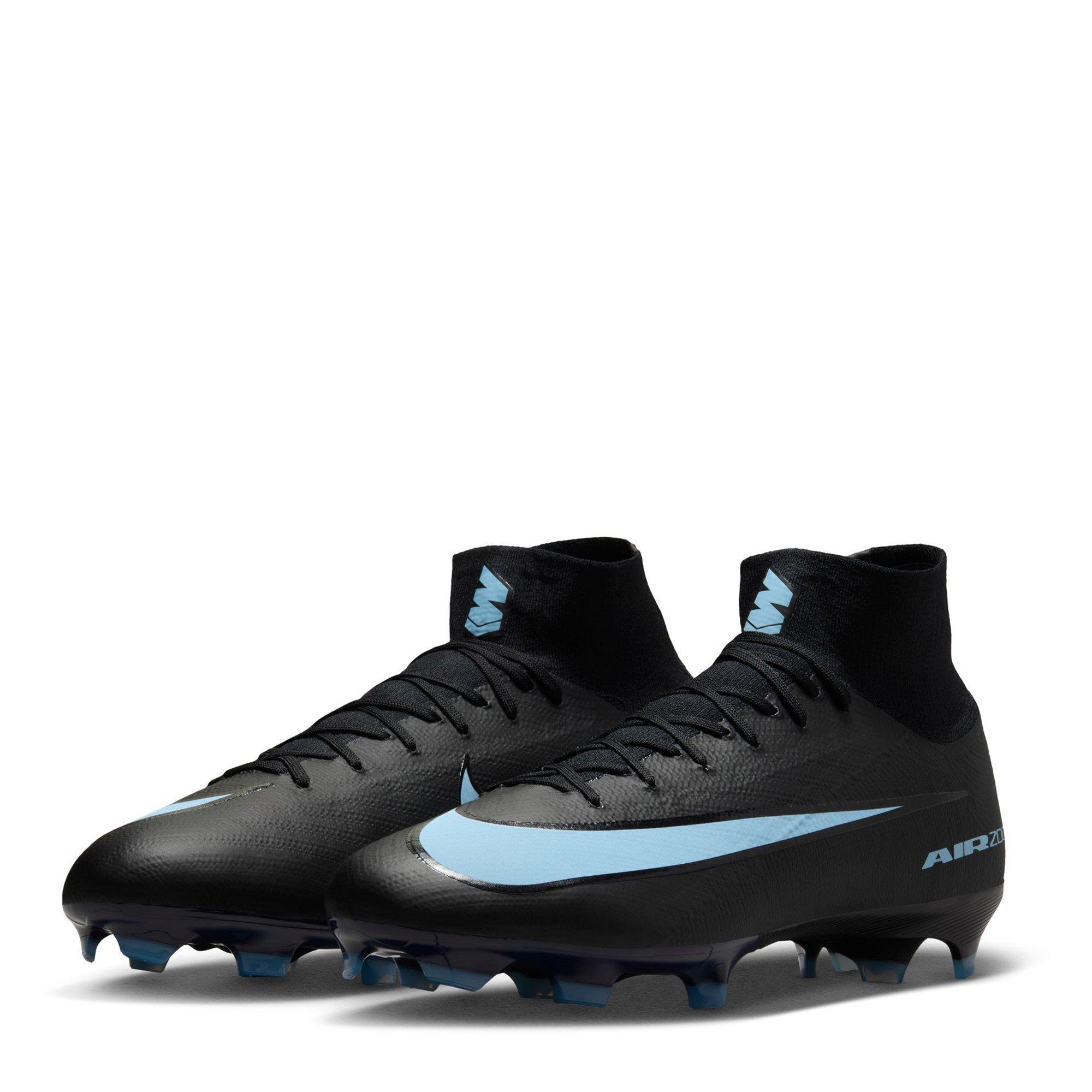 Black/Blue - Nike - Zoom Mercurial Superfly 10 Pro Adults Firm Ground Football Boots - 4