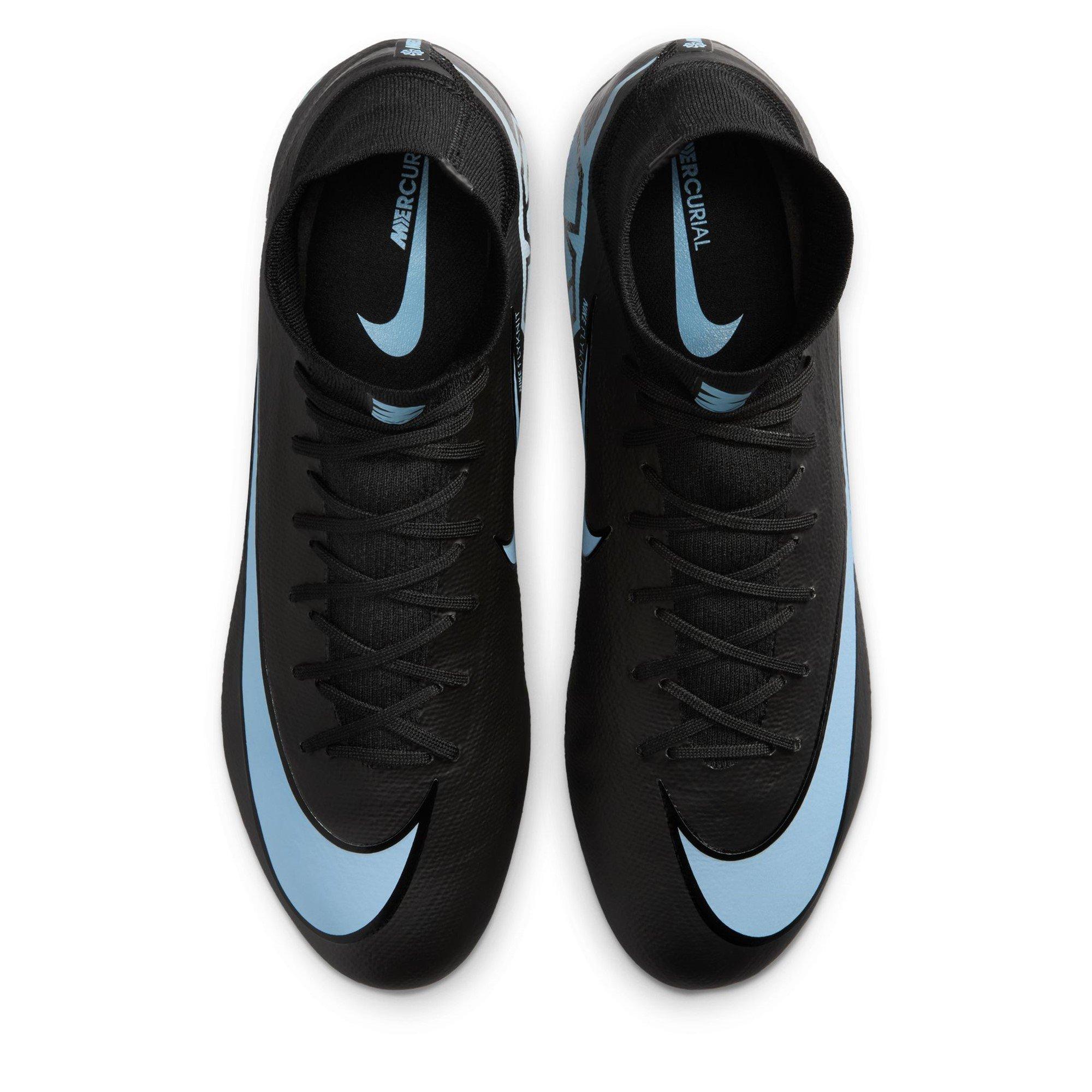 Black/Blue - Nike - Zoom Mercurial Superfly 10 Pro Adults Firm Ground Football Boots - 6