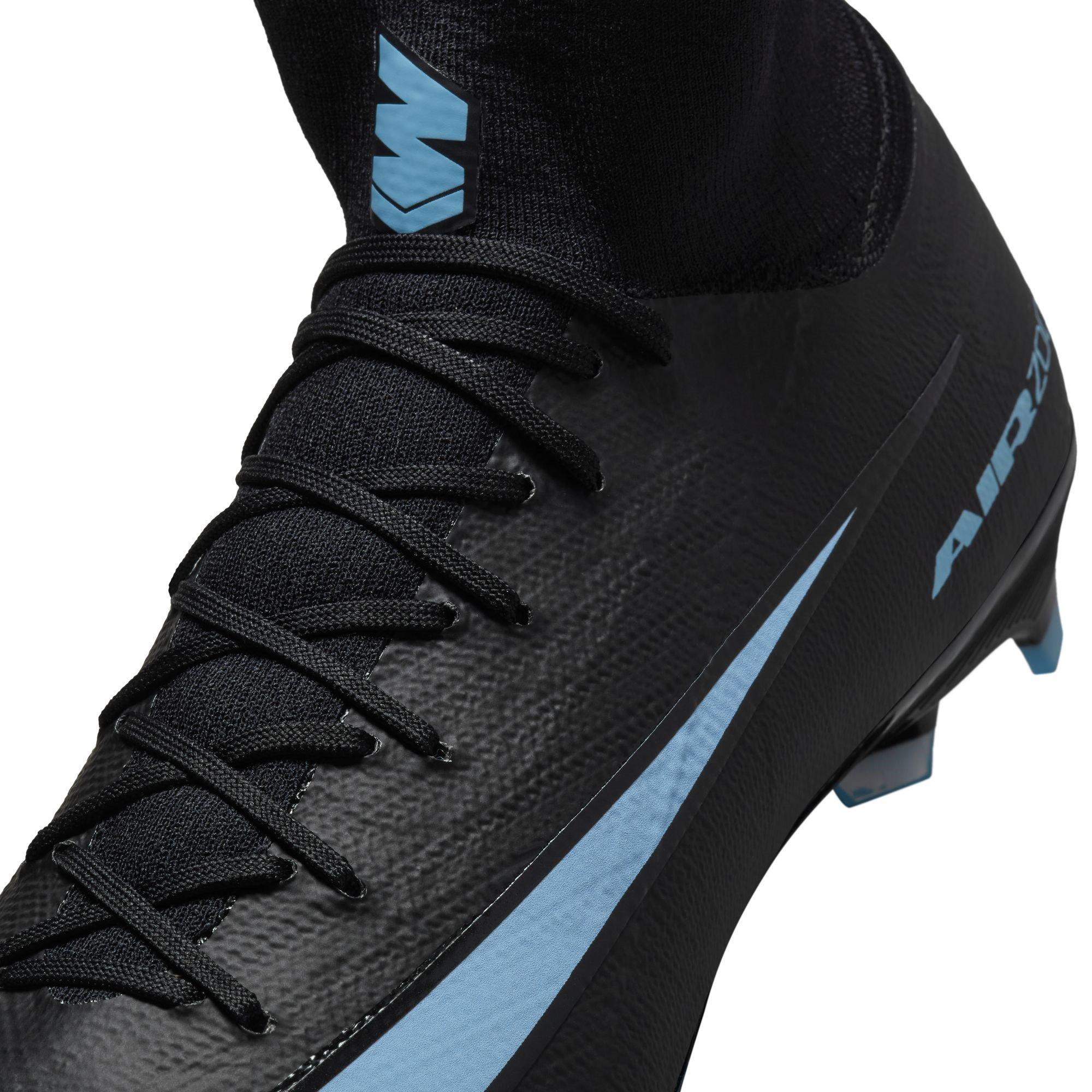 Black/Blue - Nike - Zoom Mercurial Superfly 10 Pro Adults Firm Ground Football Boots - 8