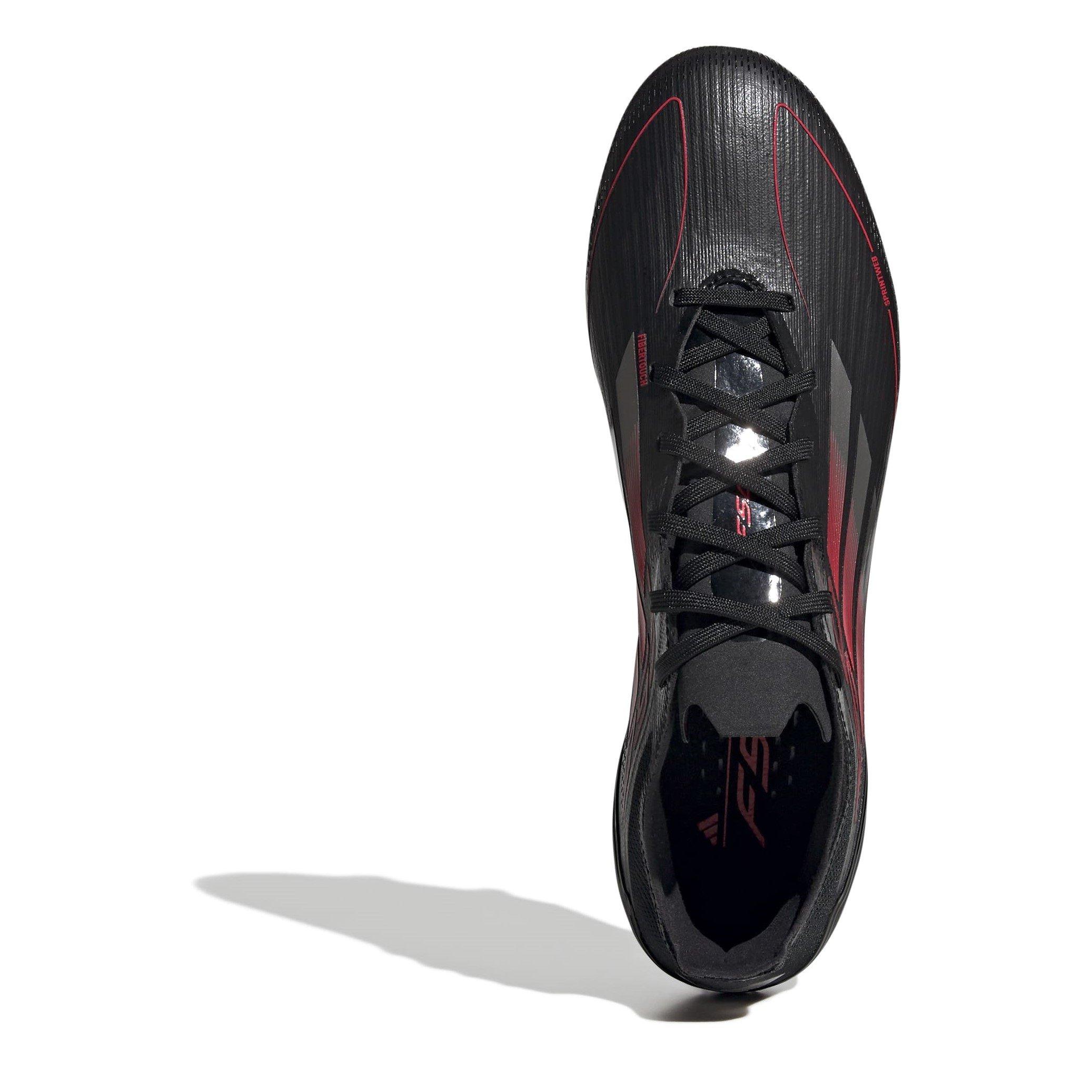 Zwart/IJzer/Rood - adidas - F50 Pro Firm Ground Football Boots - 5