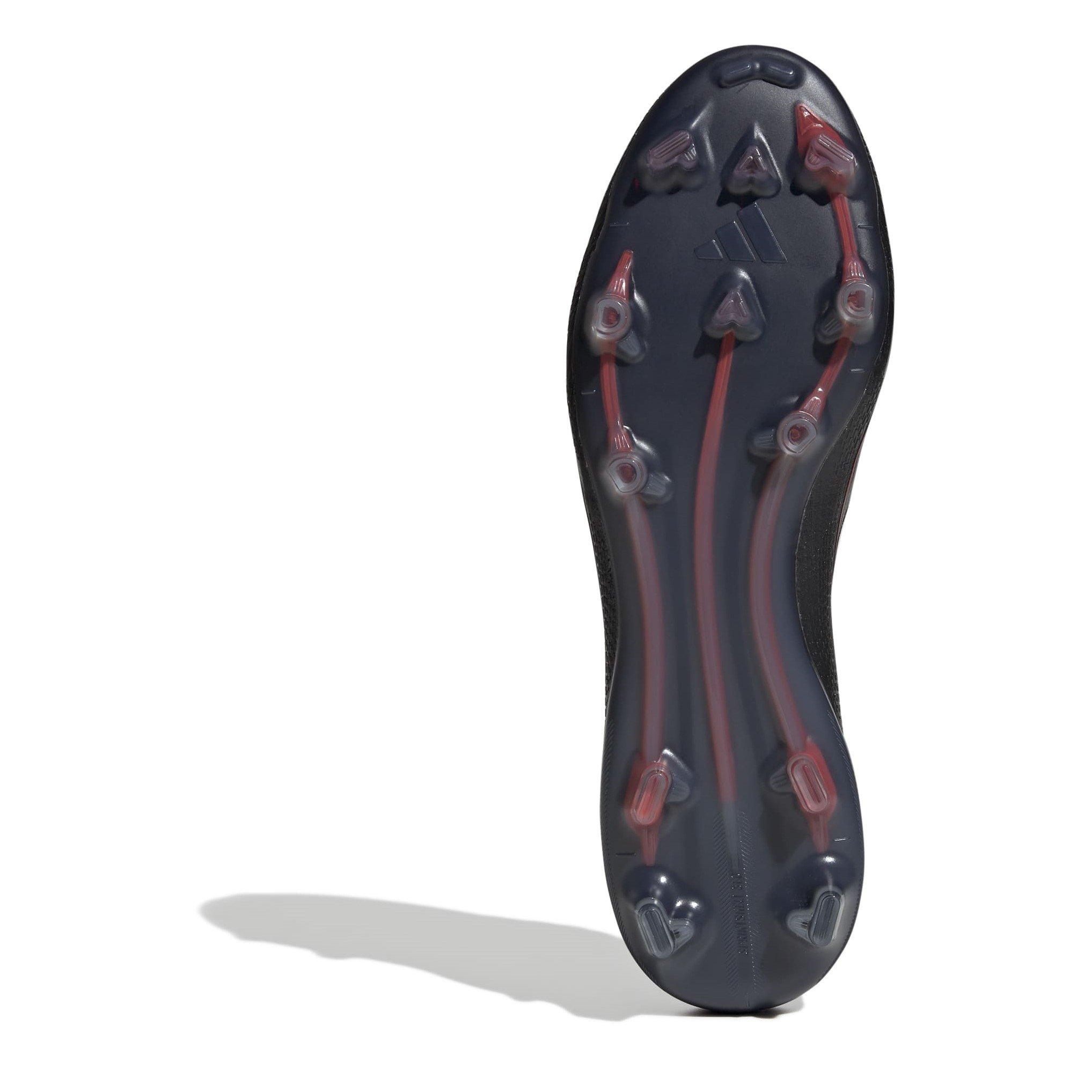 Zwart/IJzer/Rood - adidas - F50 Pro Firm Ground Football Boots - 6