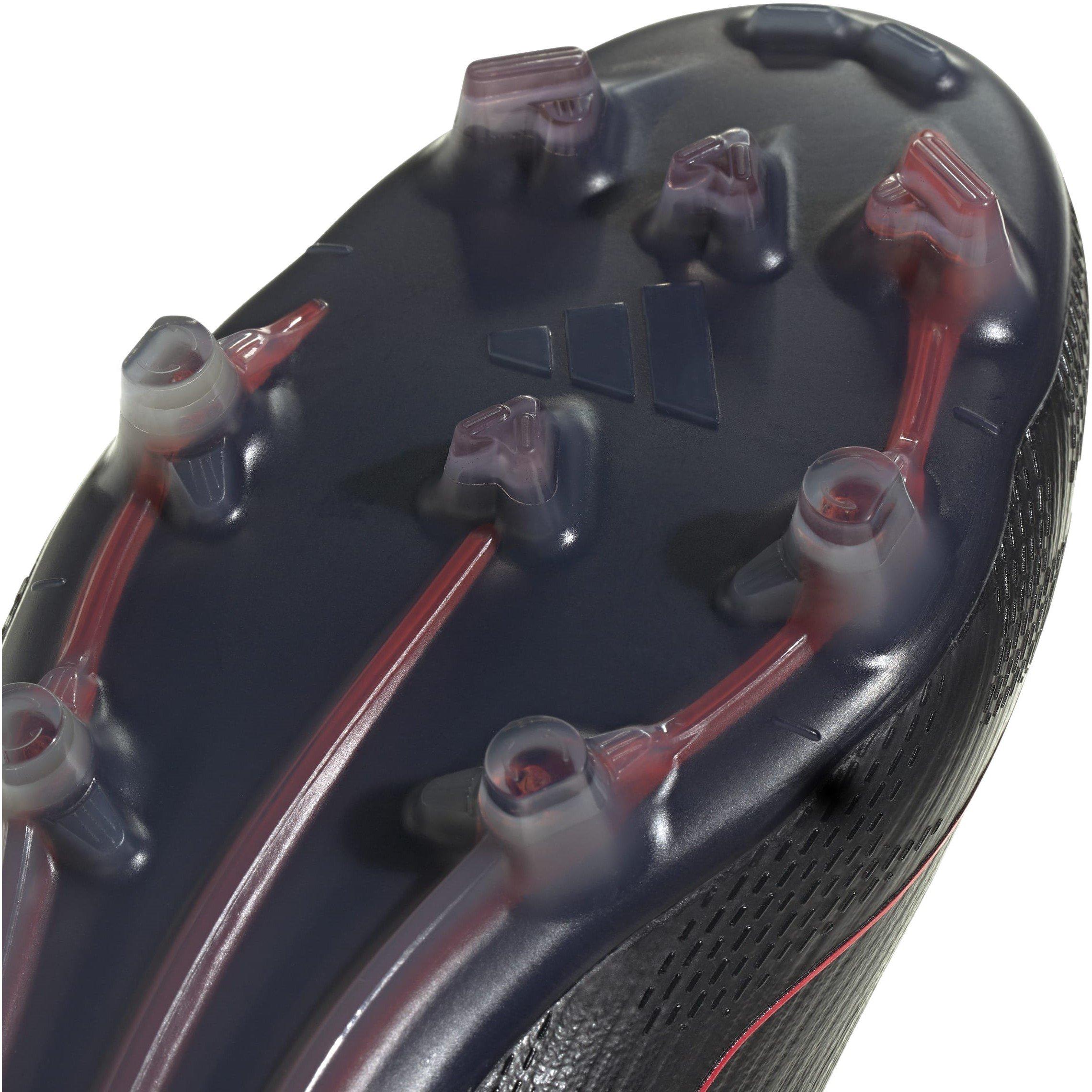 Zwart/IJzer/Rood - adidas - F50 Pro Firm Ground Football Boots - 8