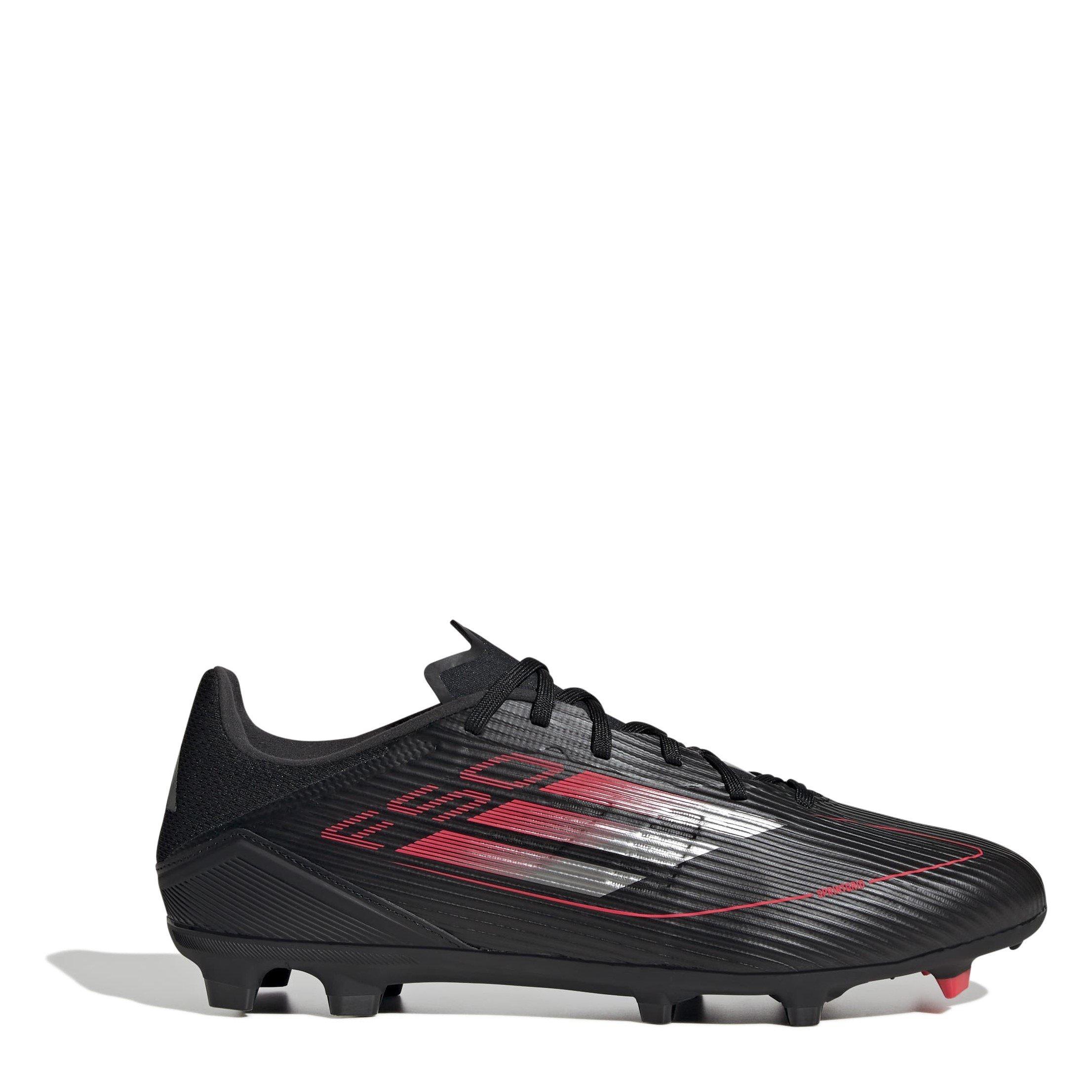 Adidas  Adults F50 League Firm Ground Football Boots - Core Black/Iron - 8 (42)
