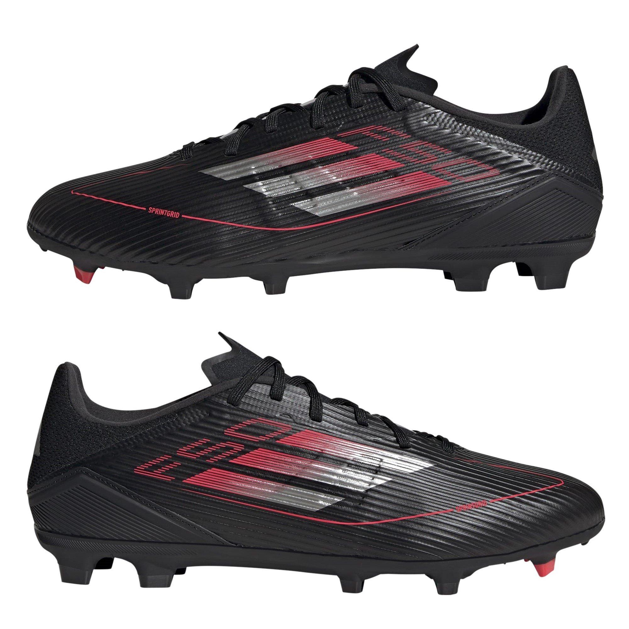 Core Black/Iron - adidas - Unisex Adults F50 League Firm Ground Football Boots - 9