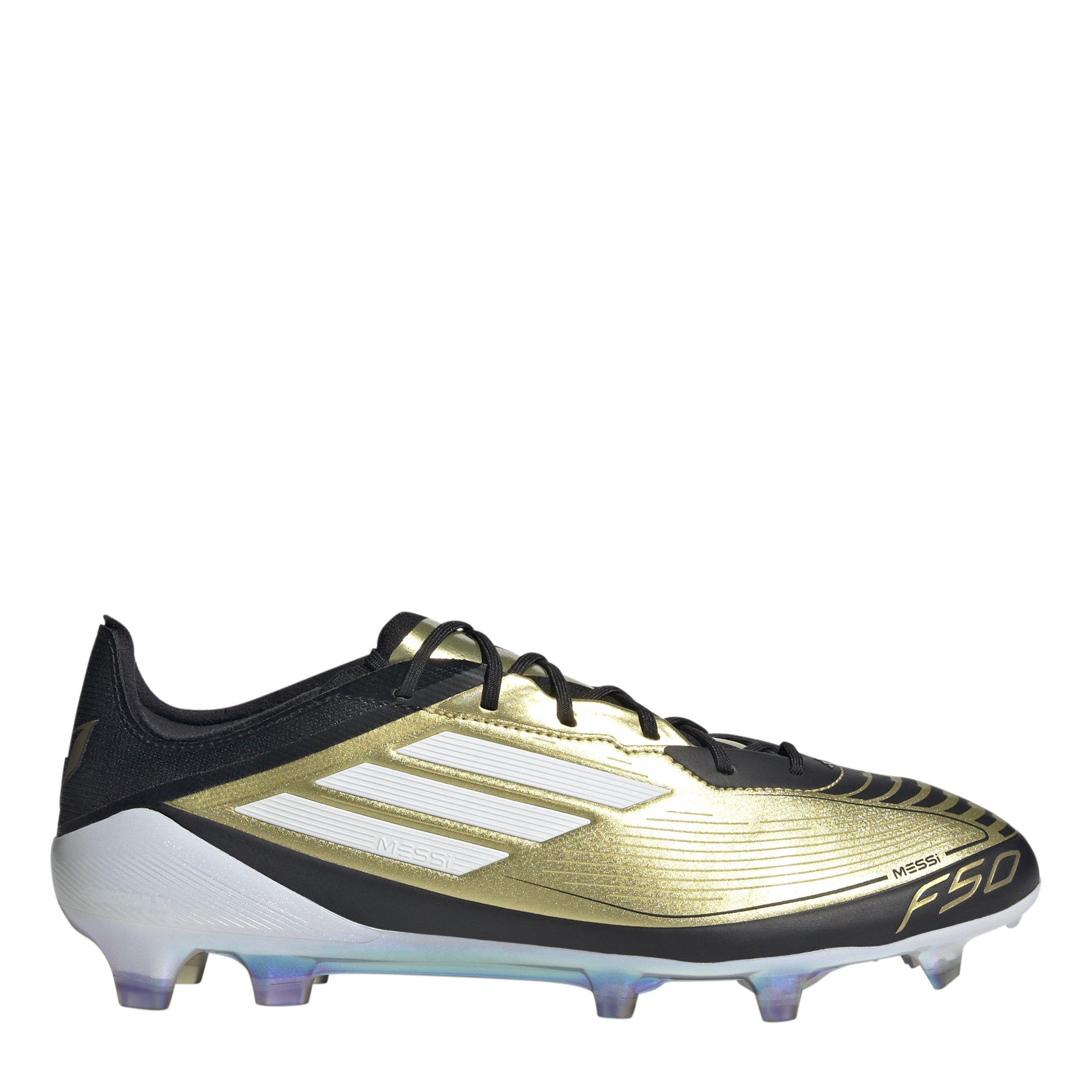 Adidas Men's F50 Elite Adults Firm Ground Football Boots - Gold/Black - 6 (39.3)