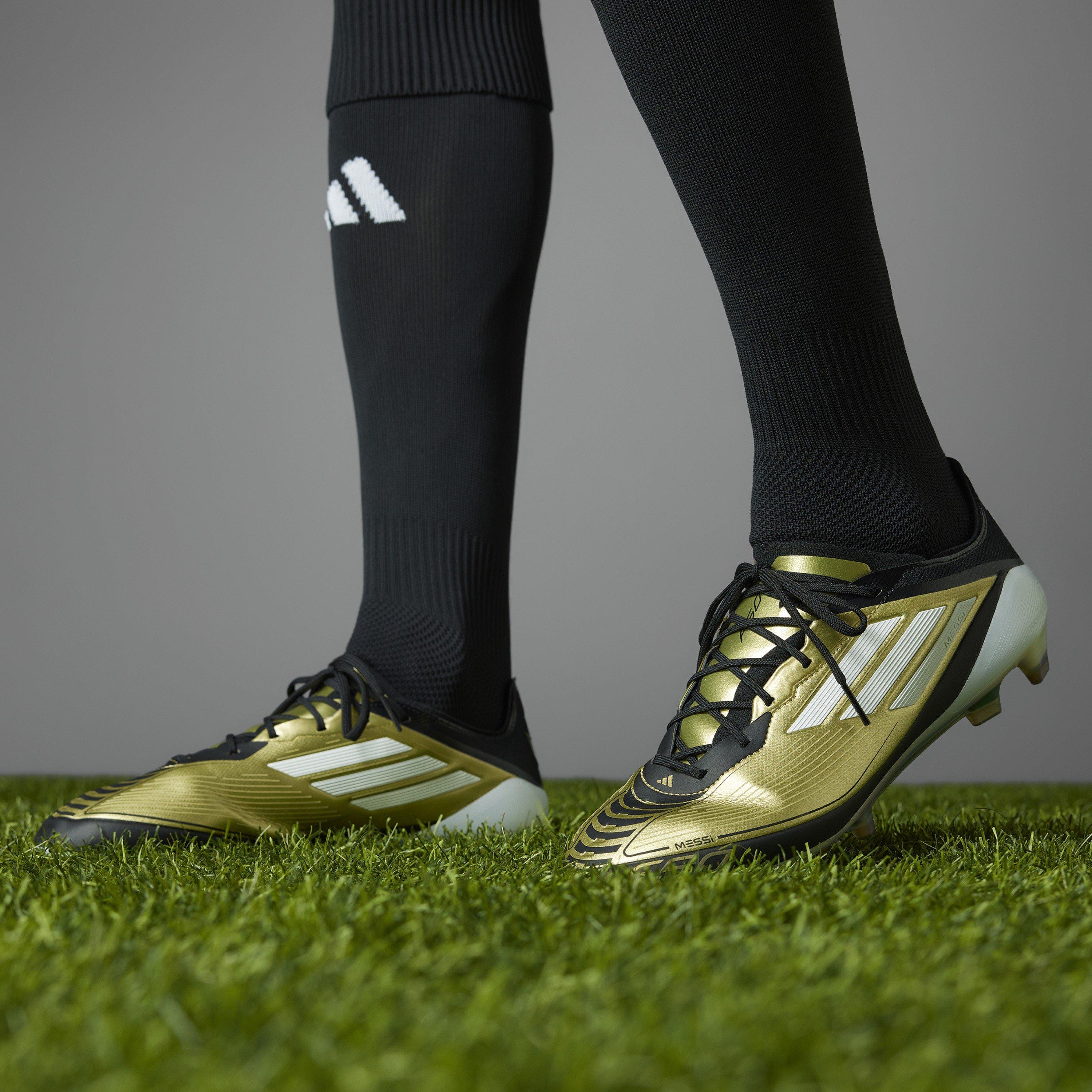 Gold/Schwarz - adidas - F50 Elite Adults Firm Ground Football Boots - 3