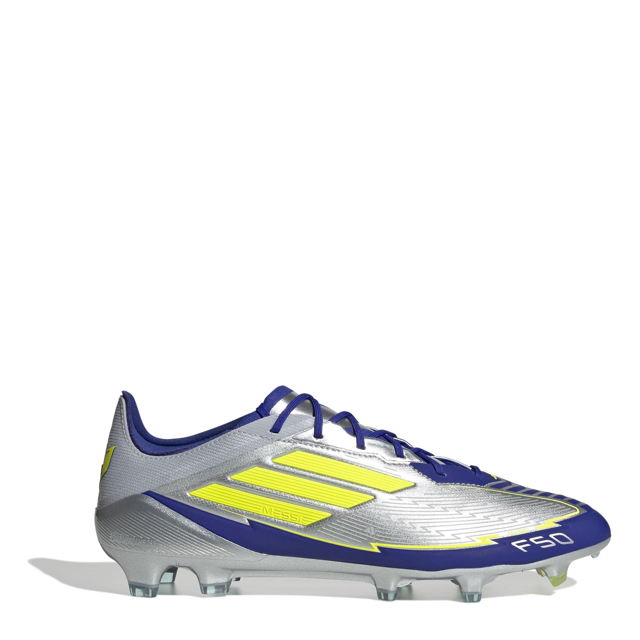 adidas F50 Elite Adults Firm Ground Football Boots - Silver/Blue