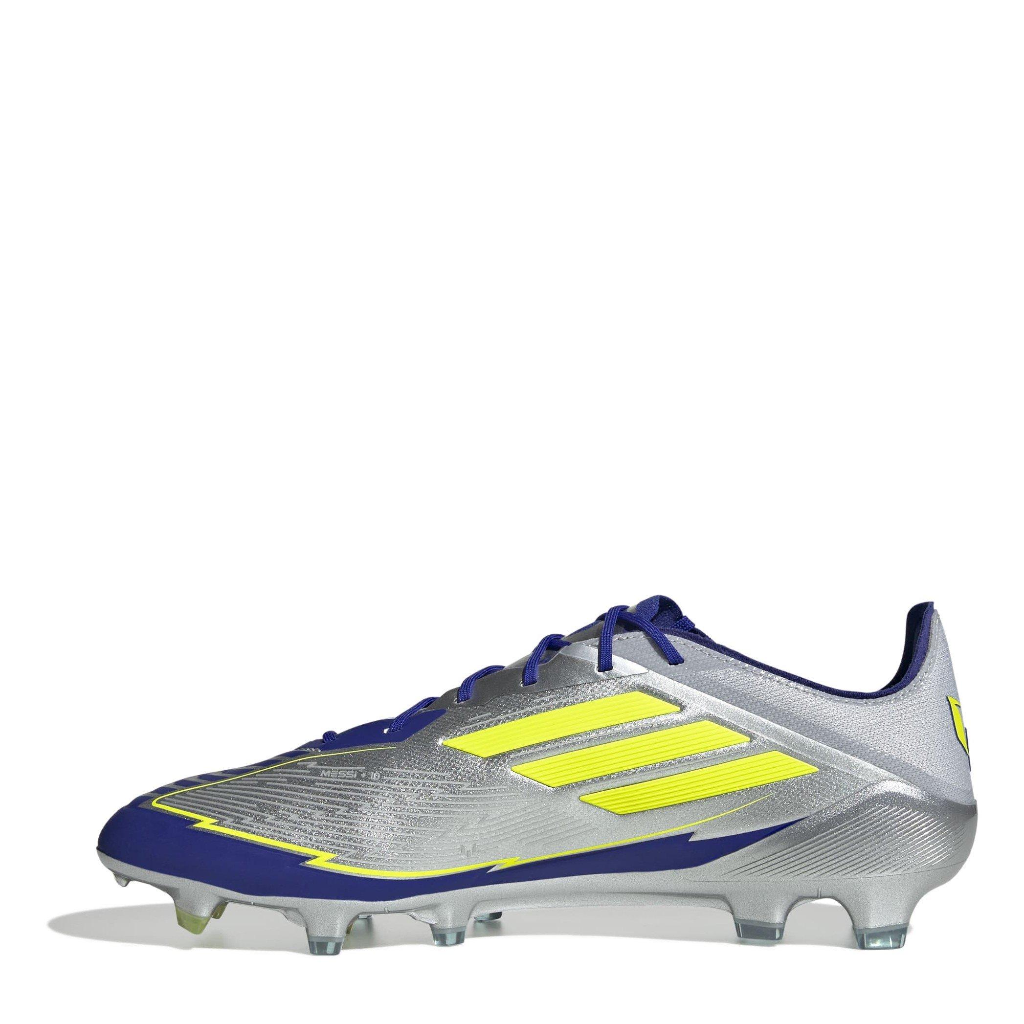 Silver/Blue - adidas - F50 Elite Adults Firm Ground Football Boots - 2