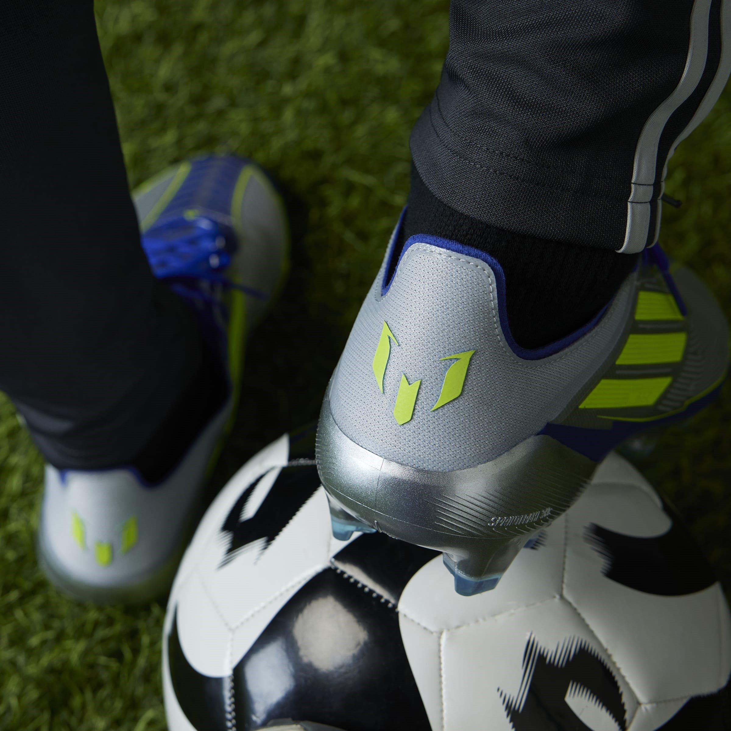 Silver/Blue - adidas - F50 Elite Adults Firm Ground Football Boots - 15