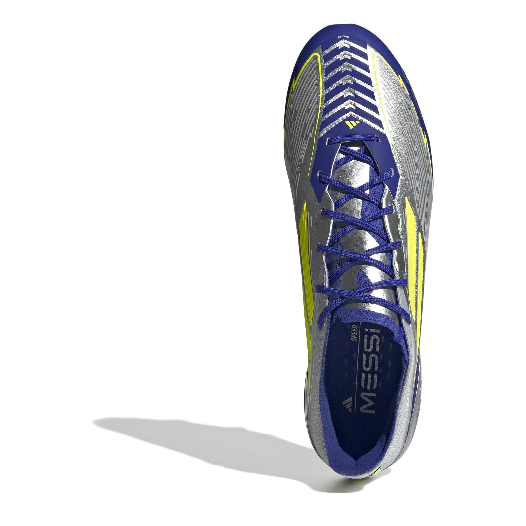 Silver/Blue - adidas - F50 Elite Adults Firm Ground Football Boots - 5