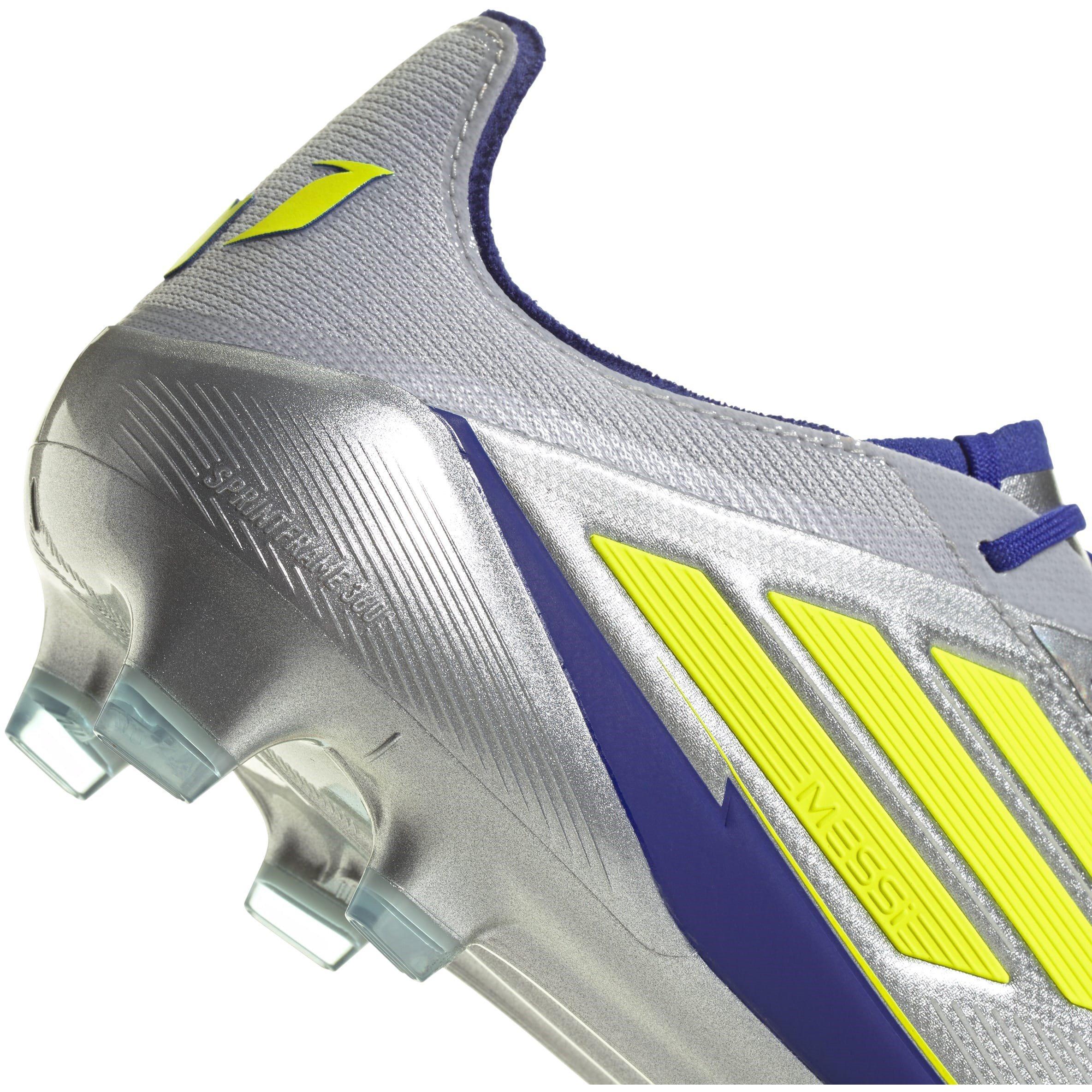 Silver/Blue - adidas - F50 Elite Adults Firm Ground Football Boots - 7