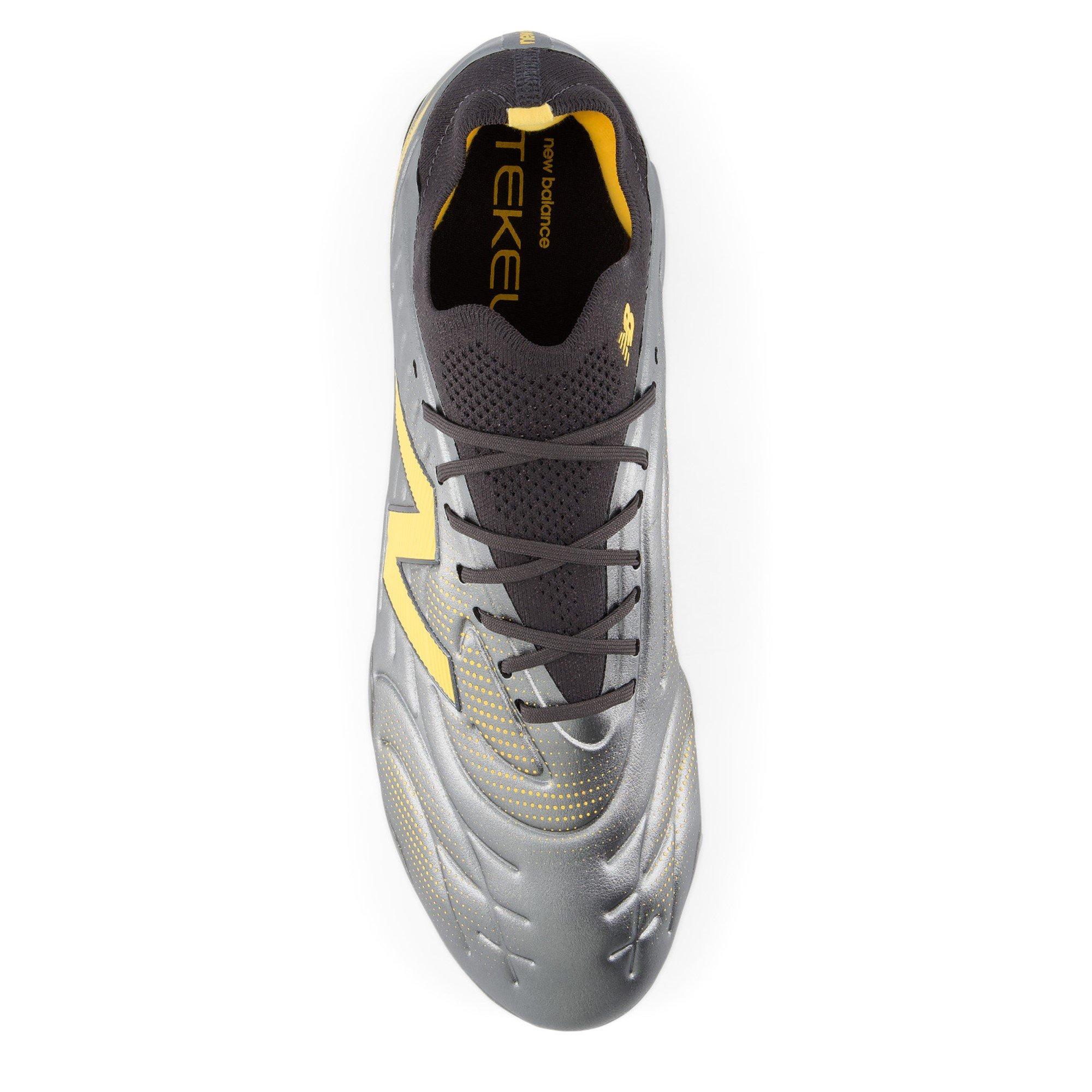 Grey/Orange - New Balance - Men's Tekela .2 FG Firm Ground Football Boot - 4