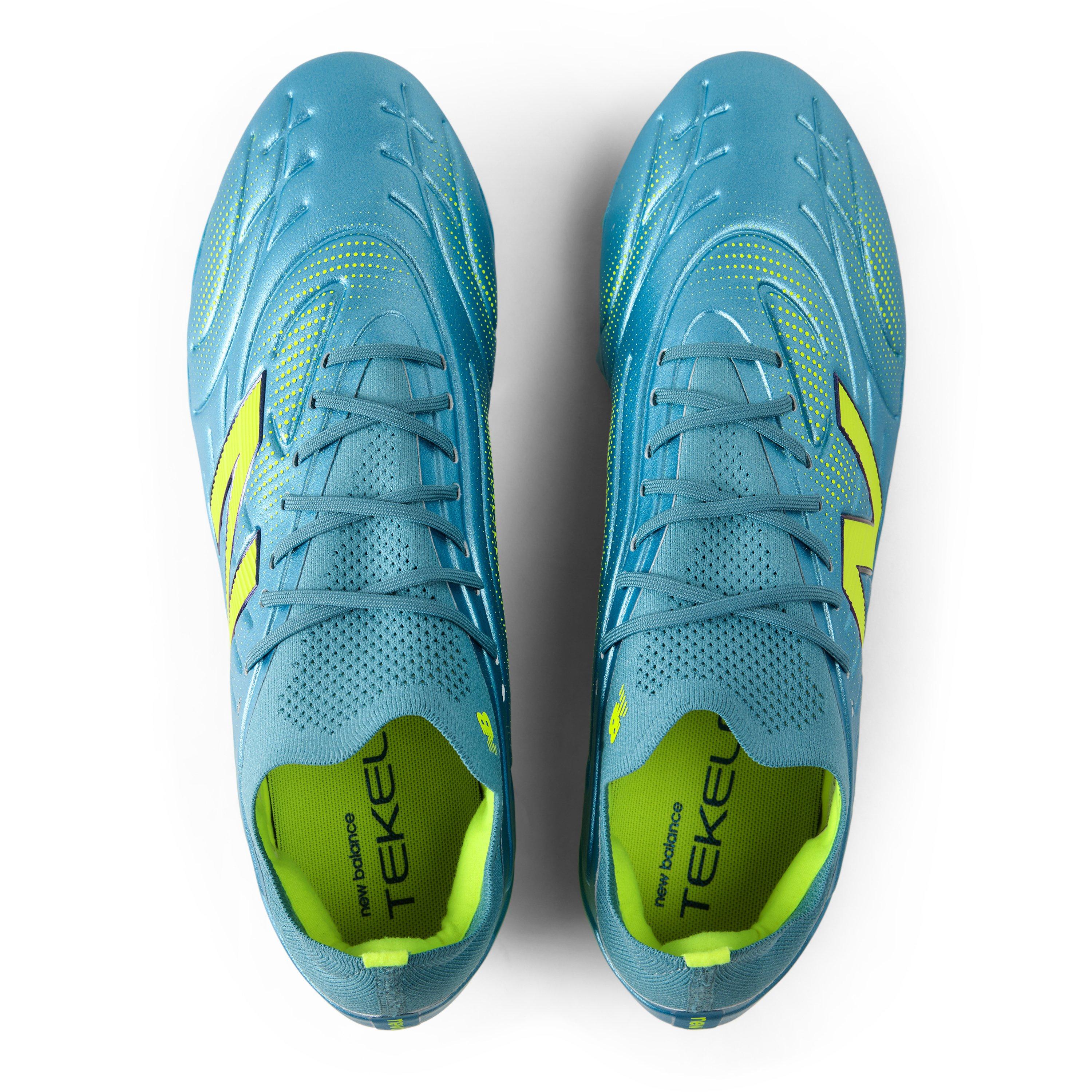 Blue/Lime - New Balance - Men's Tekela .2 FG Firm Ground Football Boot - 4