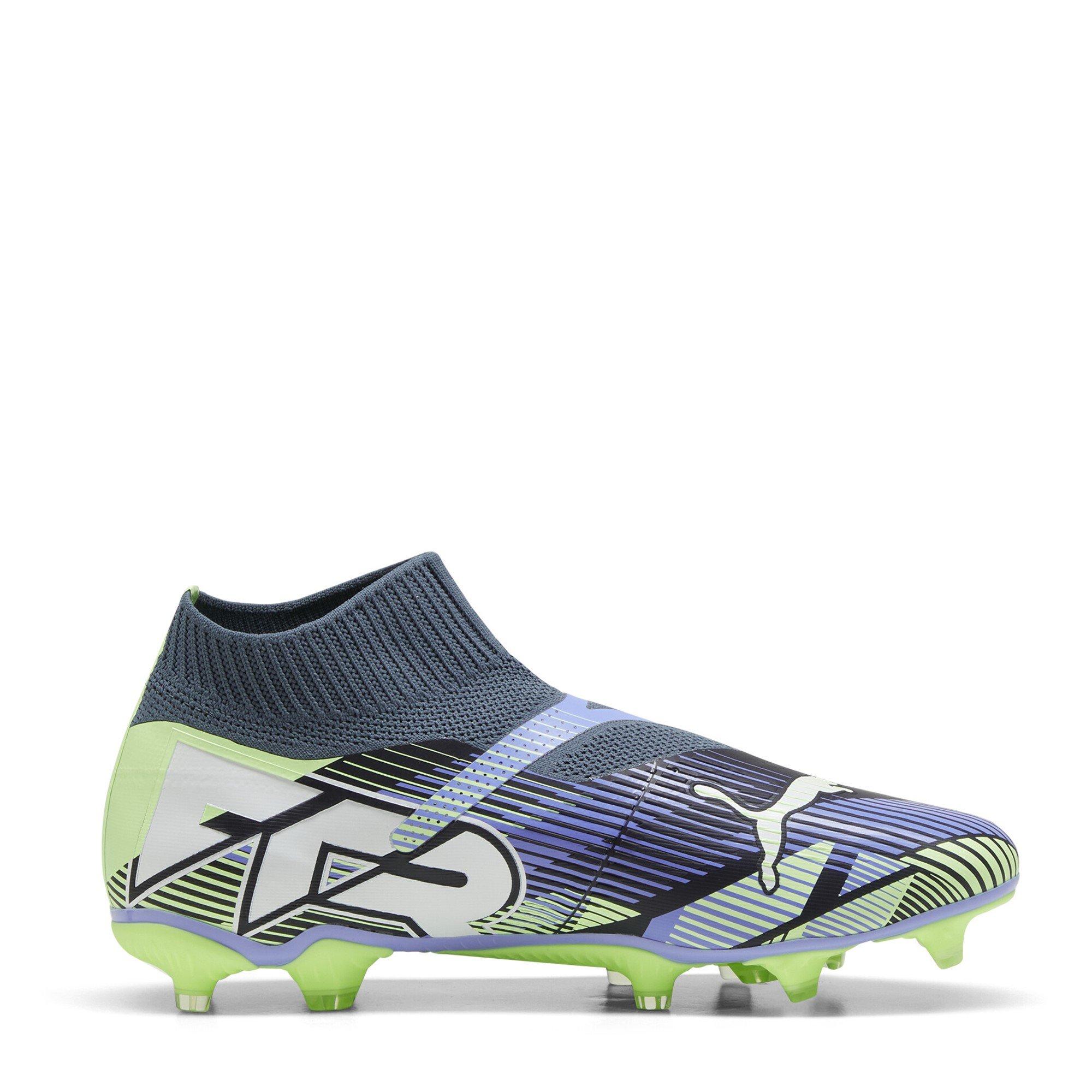 Grey/White/Grn - Puma - Future 7 Match+ Laceless Firm Ground Football Boots - 4