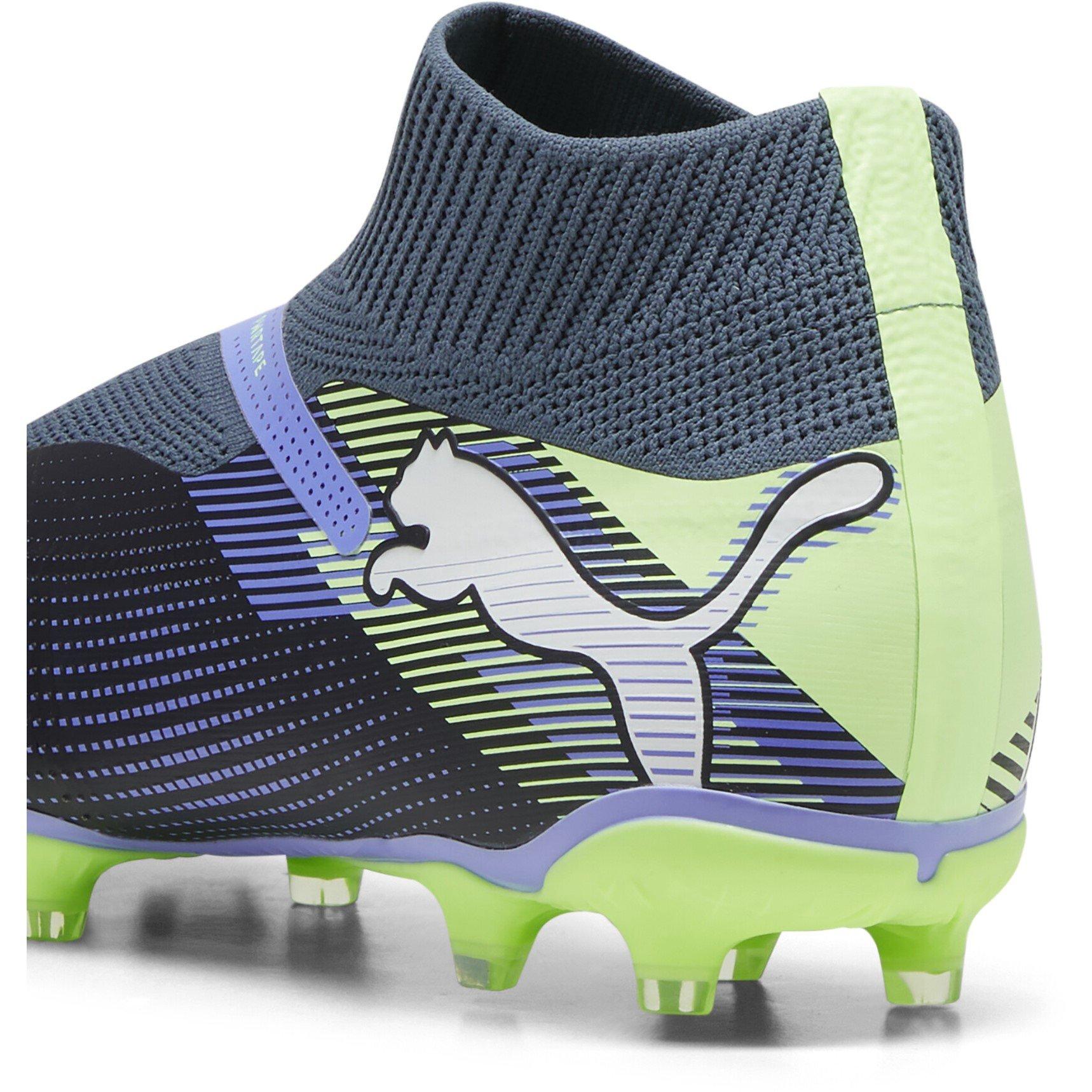 Grey/White/Grn - Puma - Future 7 Match+ Laceless Firm Ground Football Boots - 5