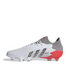 Blanc/Rouge solaire - adidas - Predator .1 Low FG Football Boots - 2