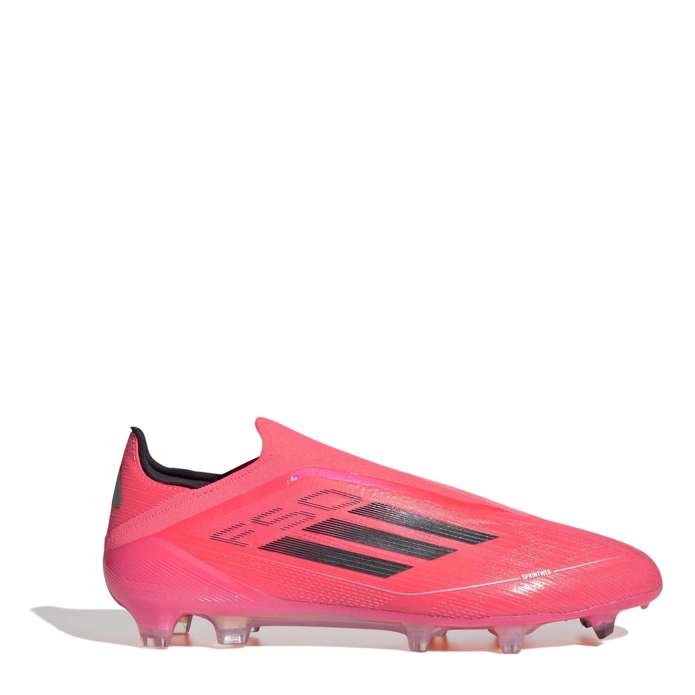 Roze/Zwart - adidas - F50 Elite Laceless Firm Ground Football Boots Mens - 1