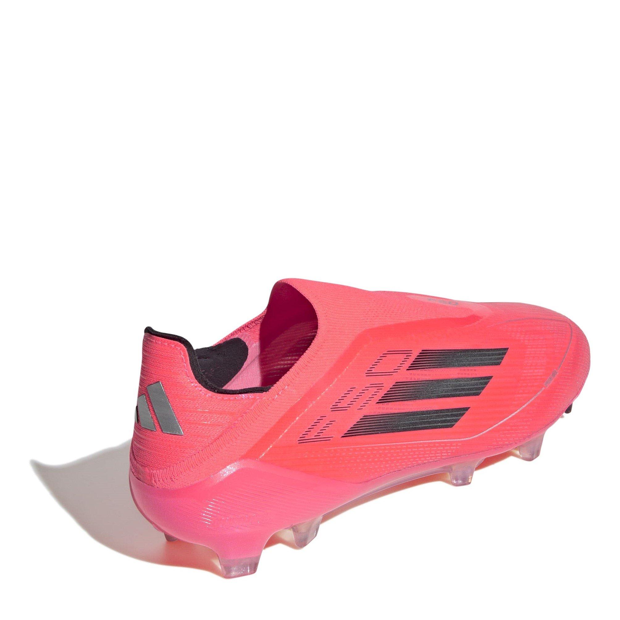 Roze/Zwart - adidas - F50 Elite Laceless Firm Ground Football Boots Mens - 4