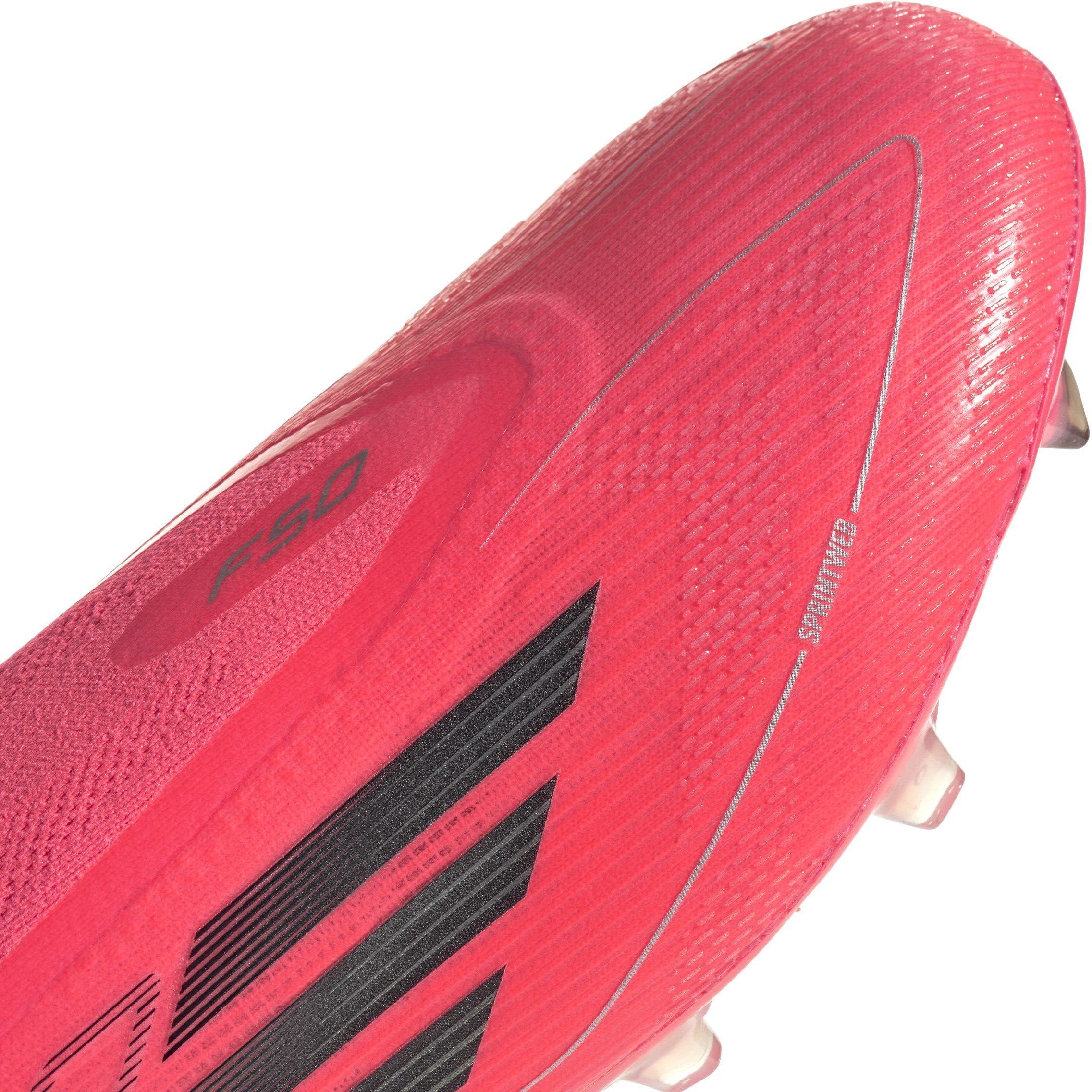 Roze/Zwart - adidas - F50 Elite Laceless Firm Ground Football Boots Mens - 7