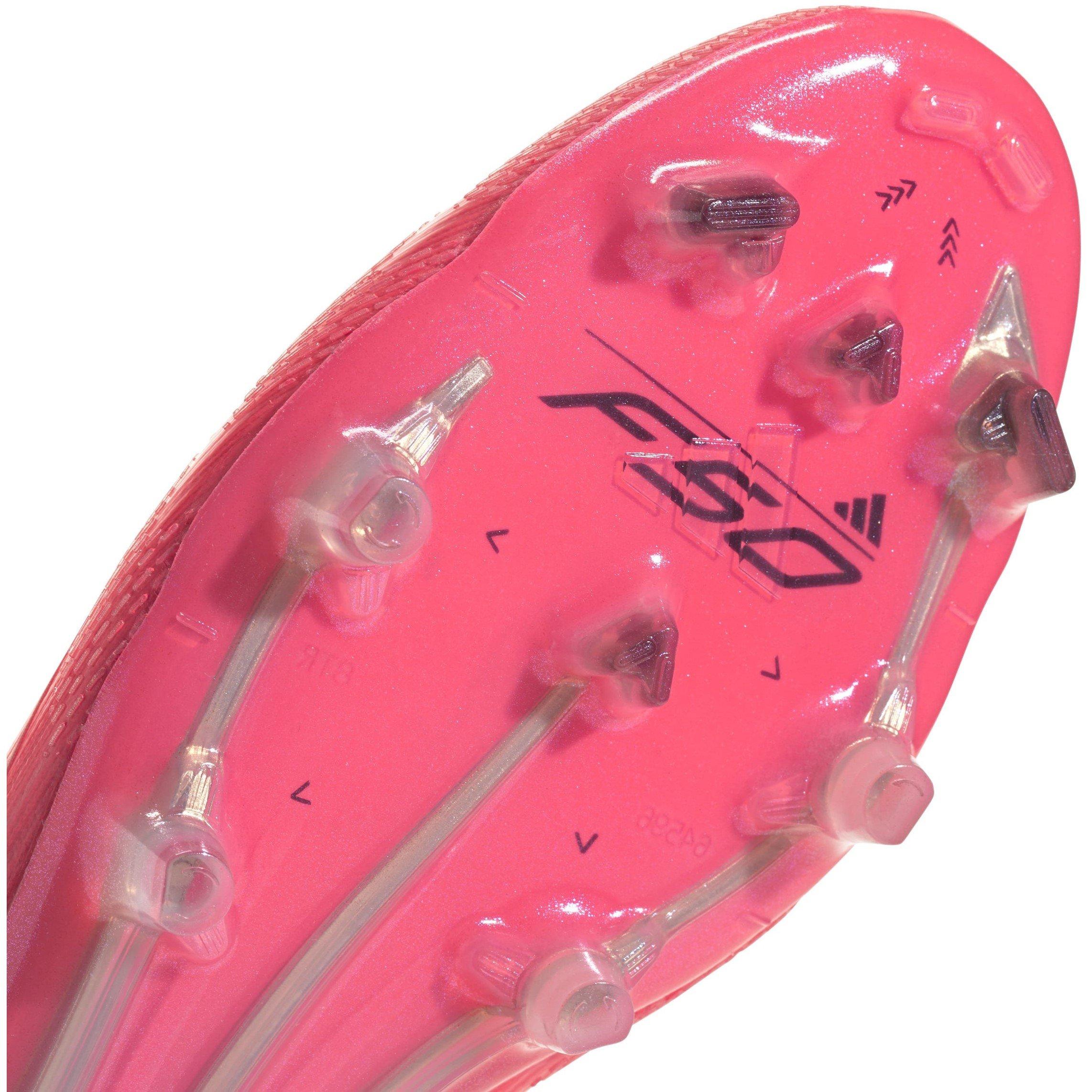 Roze/Zwart - adidas - F50 Elite Laceless Firm Ground Football Boots Mens - 8