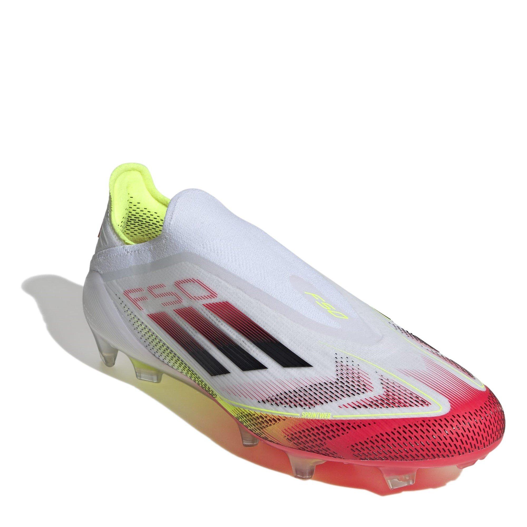 White/Red - adidas - F50 Elite Laceless Firm Ground Football Boots Mens - 3