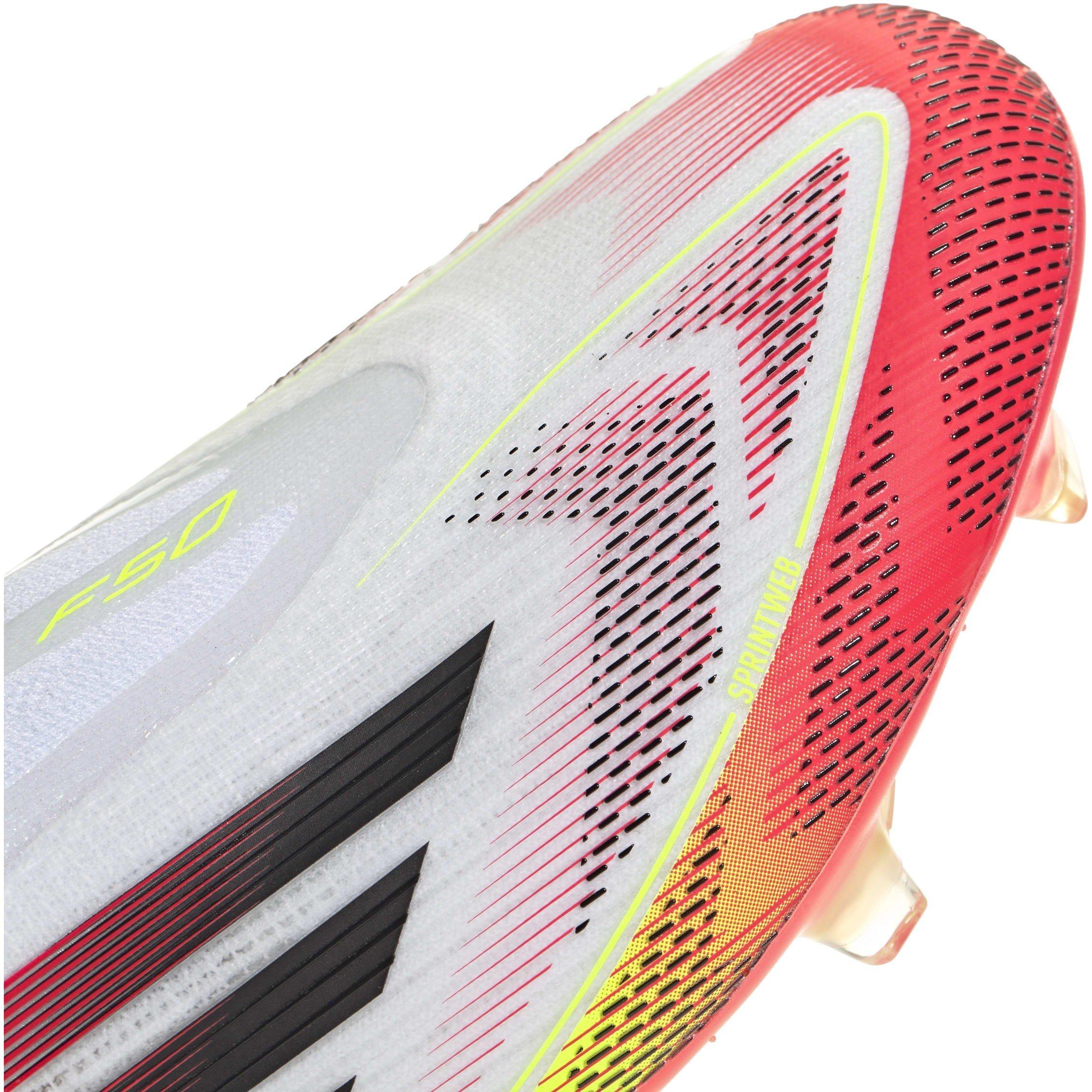 White/Red - adidas - F50 Elite Laceless Firm Ground Football Boots Mens - 8