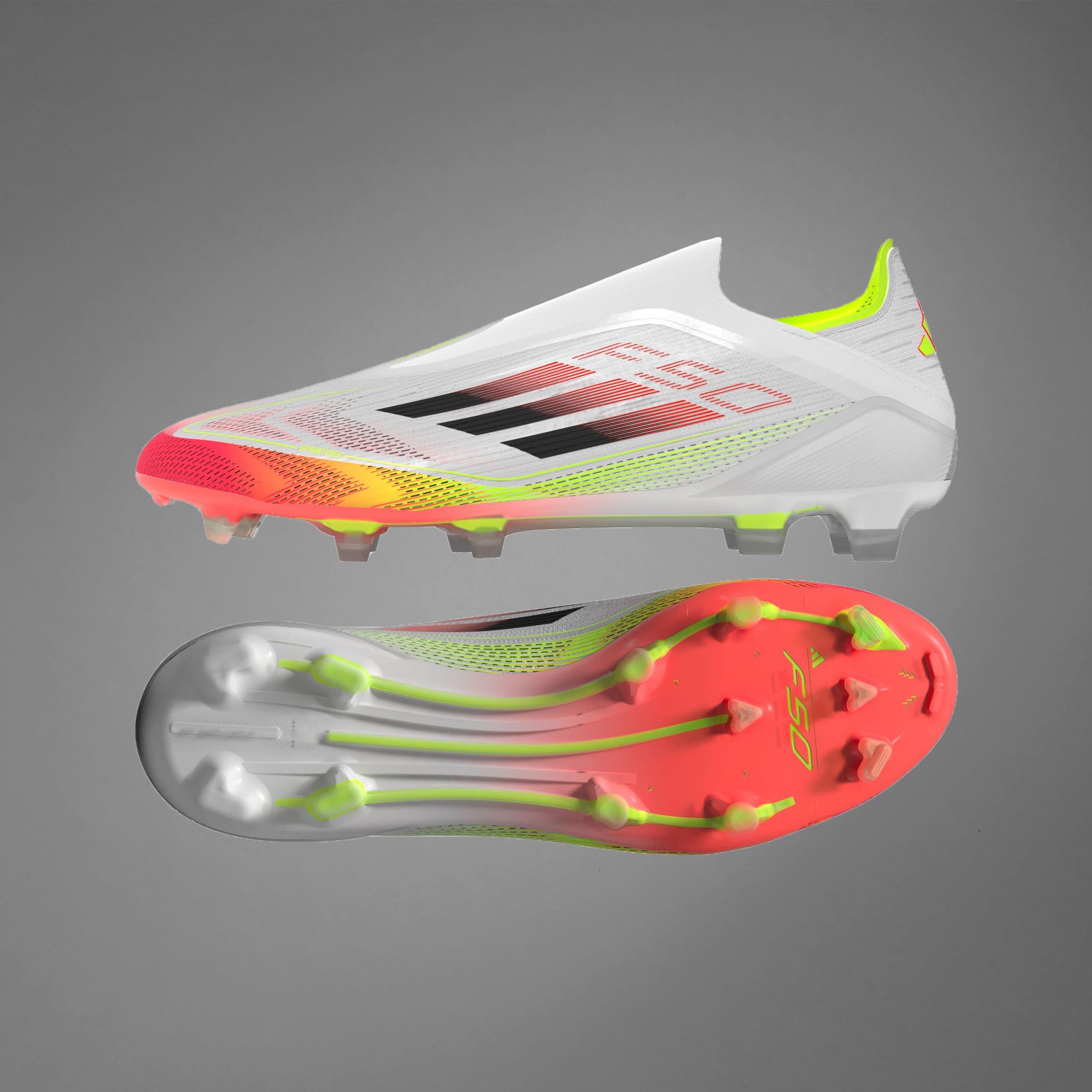White/Red - adidas - F50 Elite Laceless Firm Ground Football Boots Mens - 10