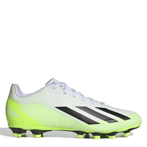 White/Blk/Lemon - adidas - X Crazyfast.4 Firm Ground Football Boots - 1