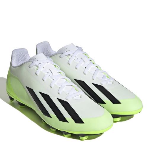 White/Blk/Lemon - adidas - X Crazyfast.4 Firm Ground Football Boots - 5