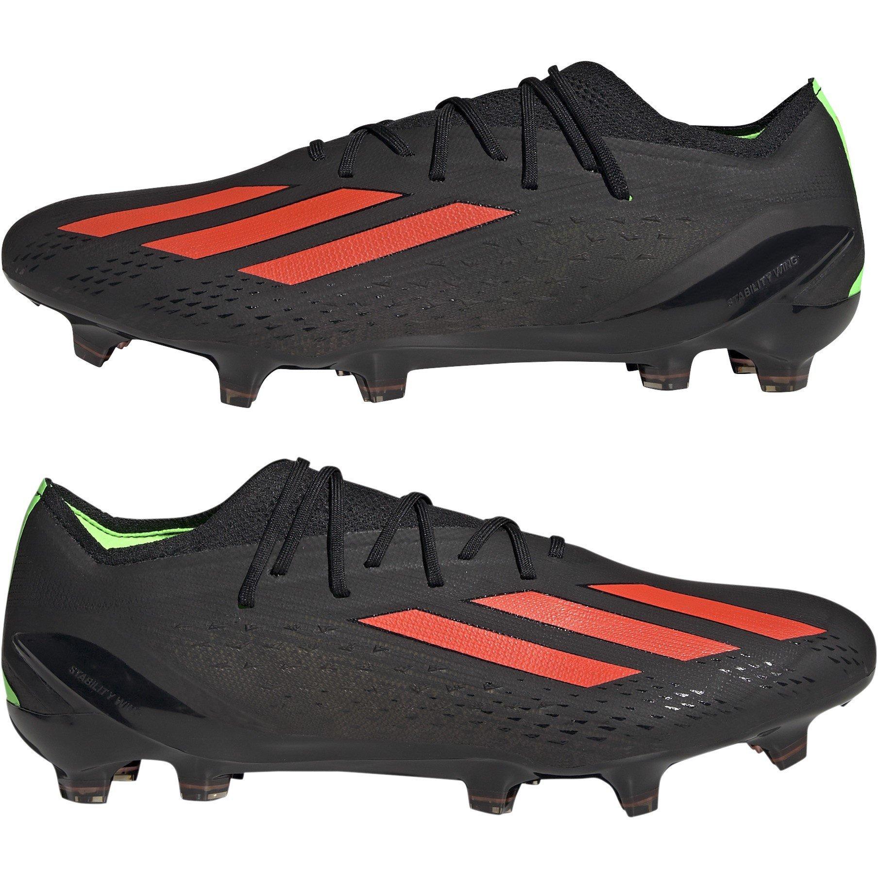 Schwarz/Rot/Grün - adidas - X Speedportal.1 Firm Ground Football Boots - 9
