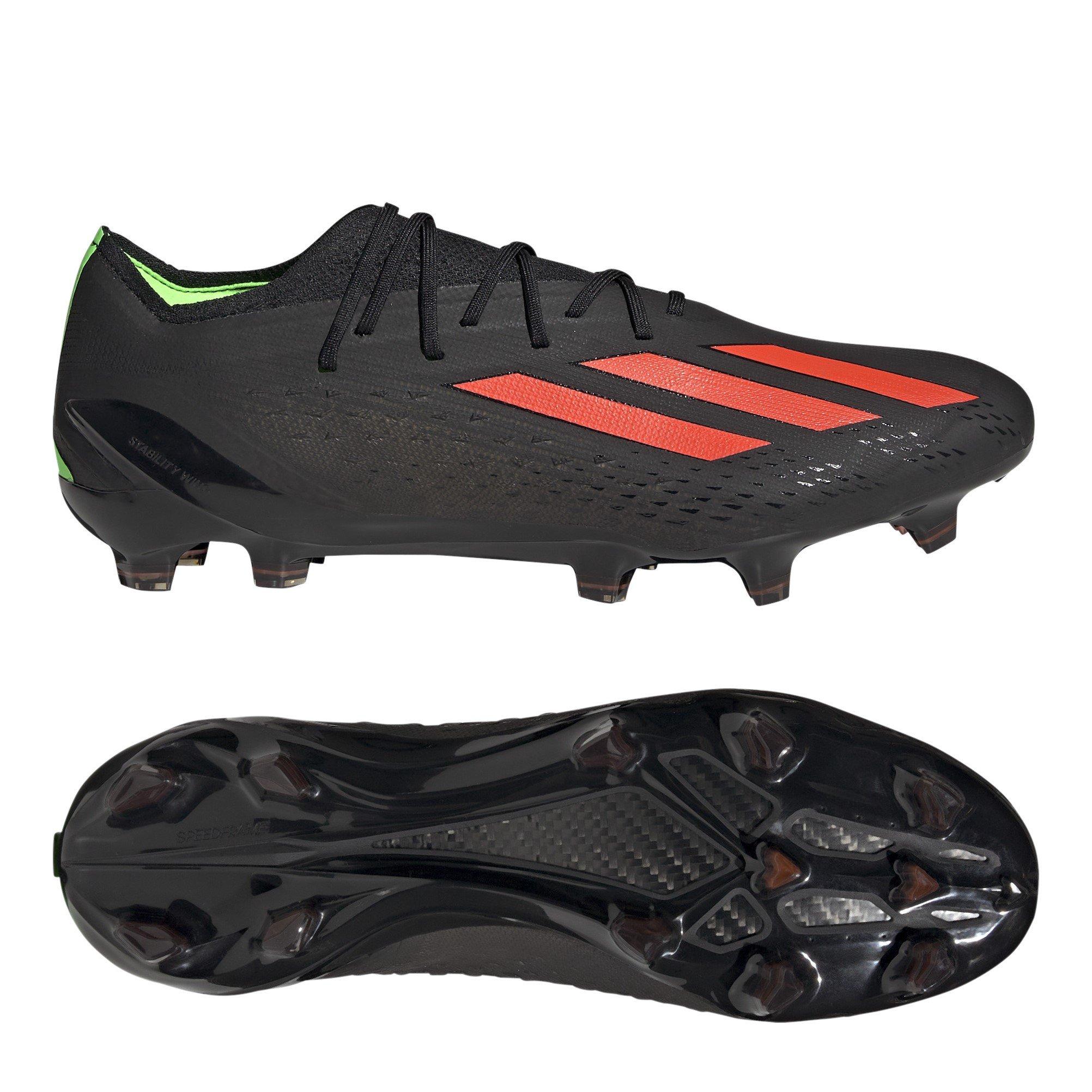 Schwarz/Rot/Grün - adidas - X Speedportal.1 Firm Ground Football Boots - 10