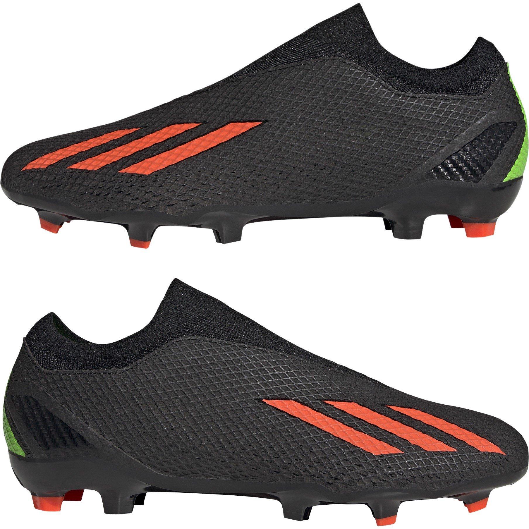 Noir/Rouge/Vert - adidas - X Speedportal.3 Laceless Firm Ground Football Boots - 9