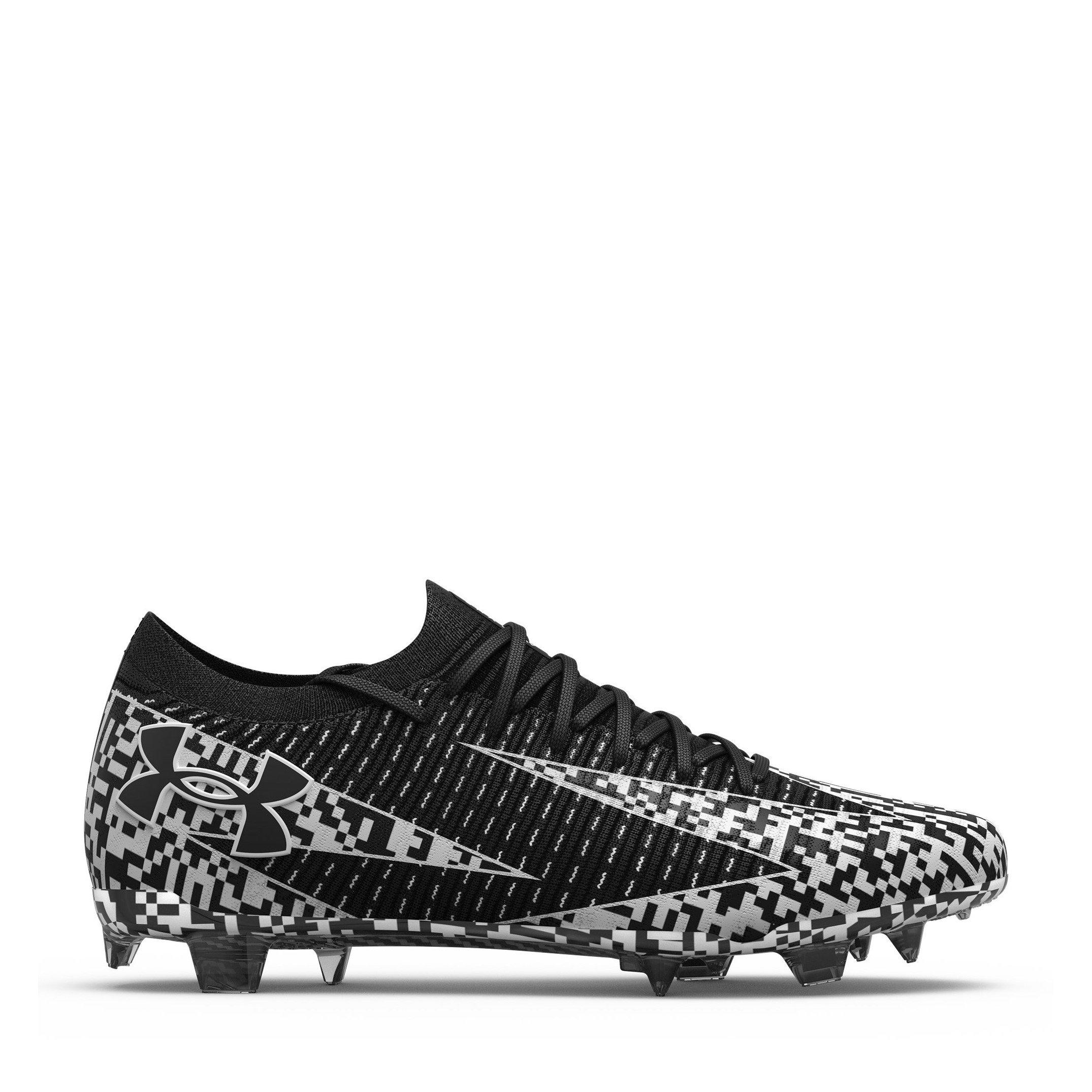Under Armour Men's Shadow Elite 3 Firm Ground Football Boots - Black/White - 11.5 (47)