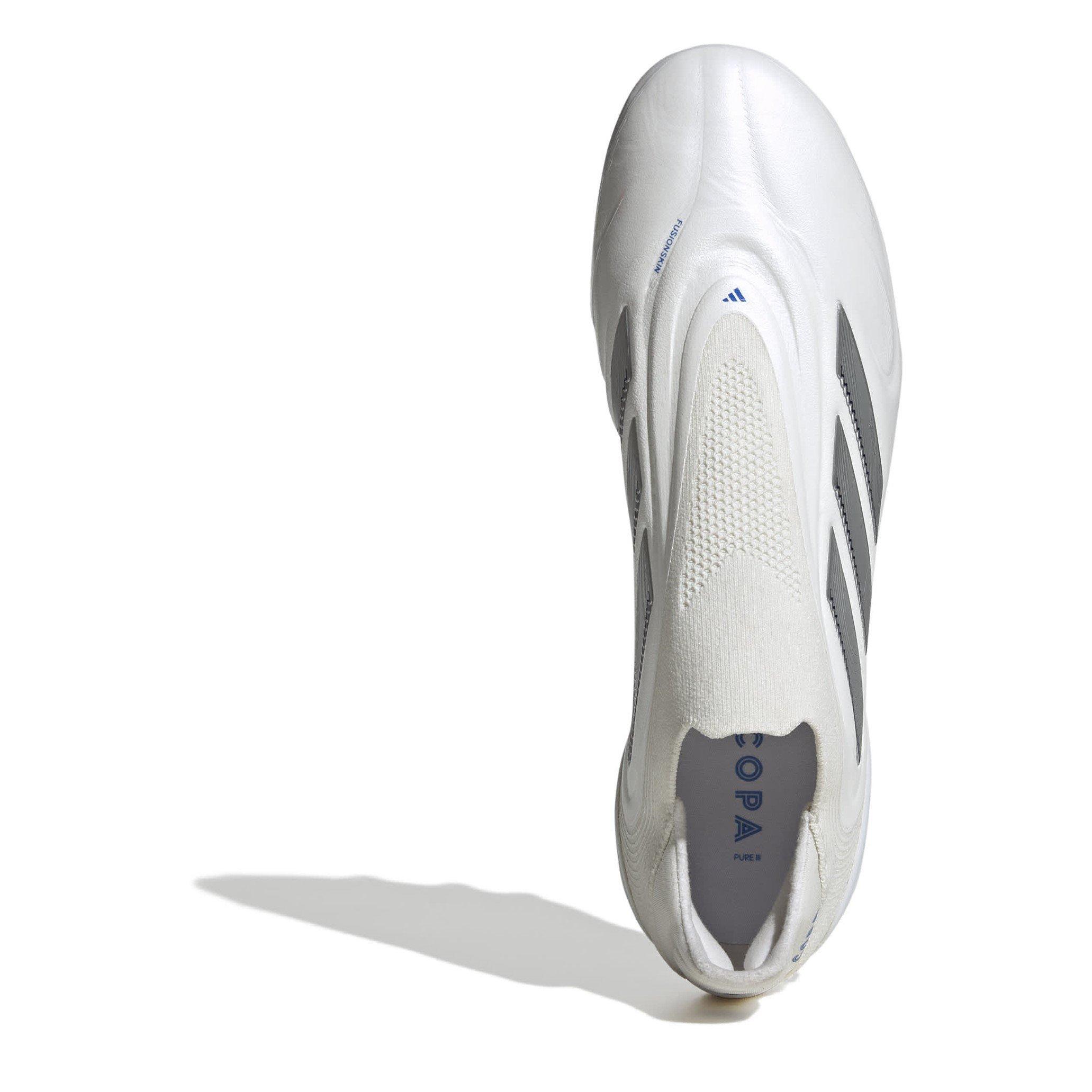 Bijelo/Srebrno - adidas - Copa Pure III Elite Laceless Firm Ground Football Boots - 5