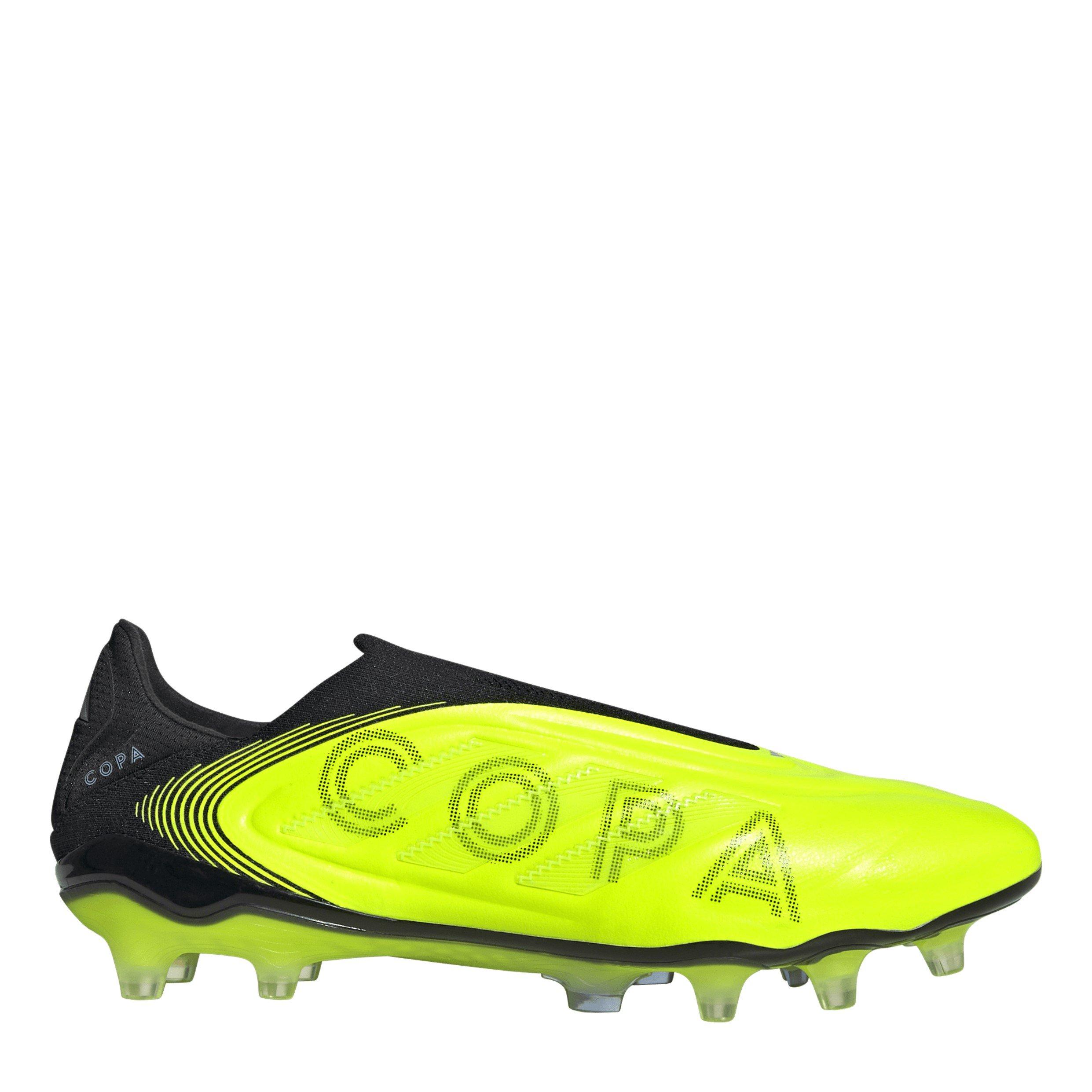 Adidas Men's Copa Pure Iii Elite Laceless Firm Ground Football Boots - Lemon/Black - 7.5 (41.3)