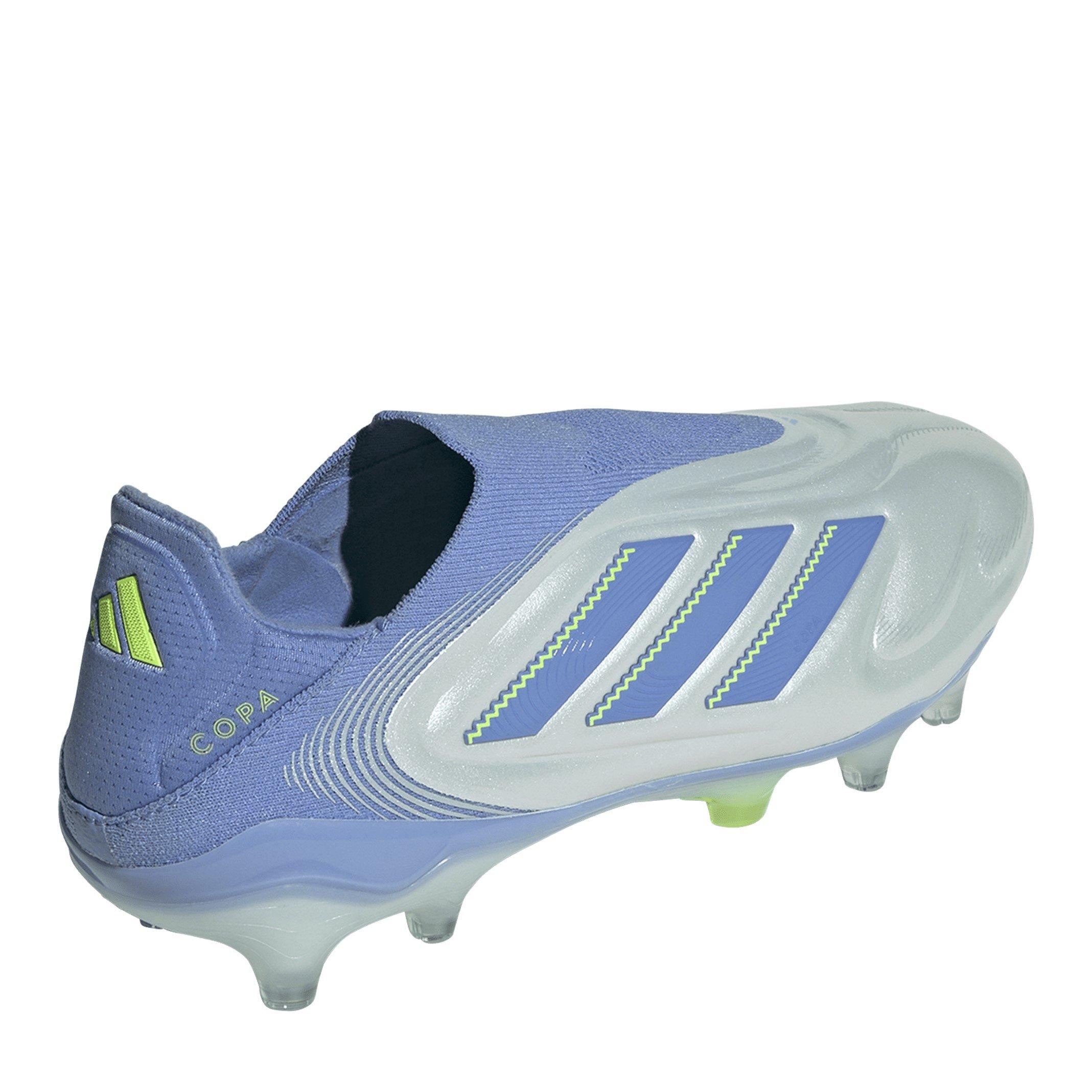 Blue/Lemon - adidas - Copa Pure III Elite Laceless Firm Ground Football Boots - 5