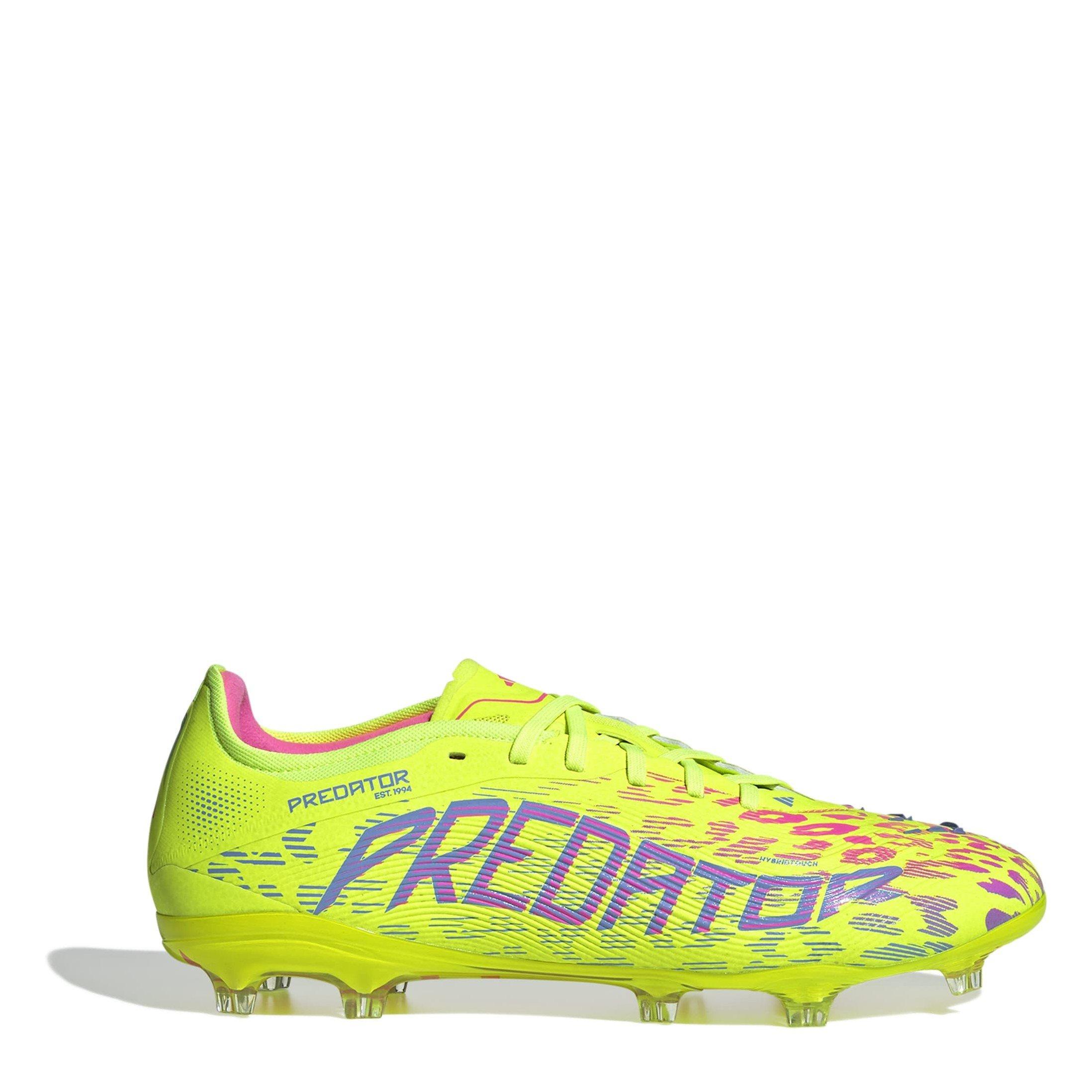 Lemon/Blue/Pink - adidas - Predator Pro Firm Ground Football Boots Mens - 1