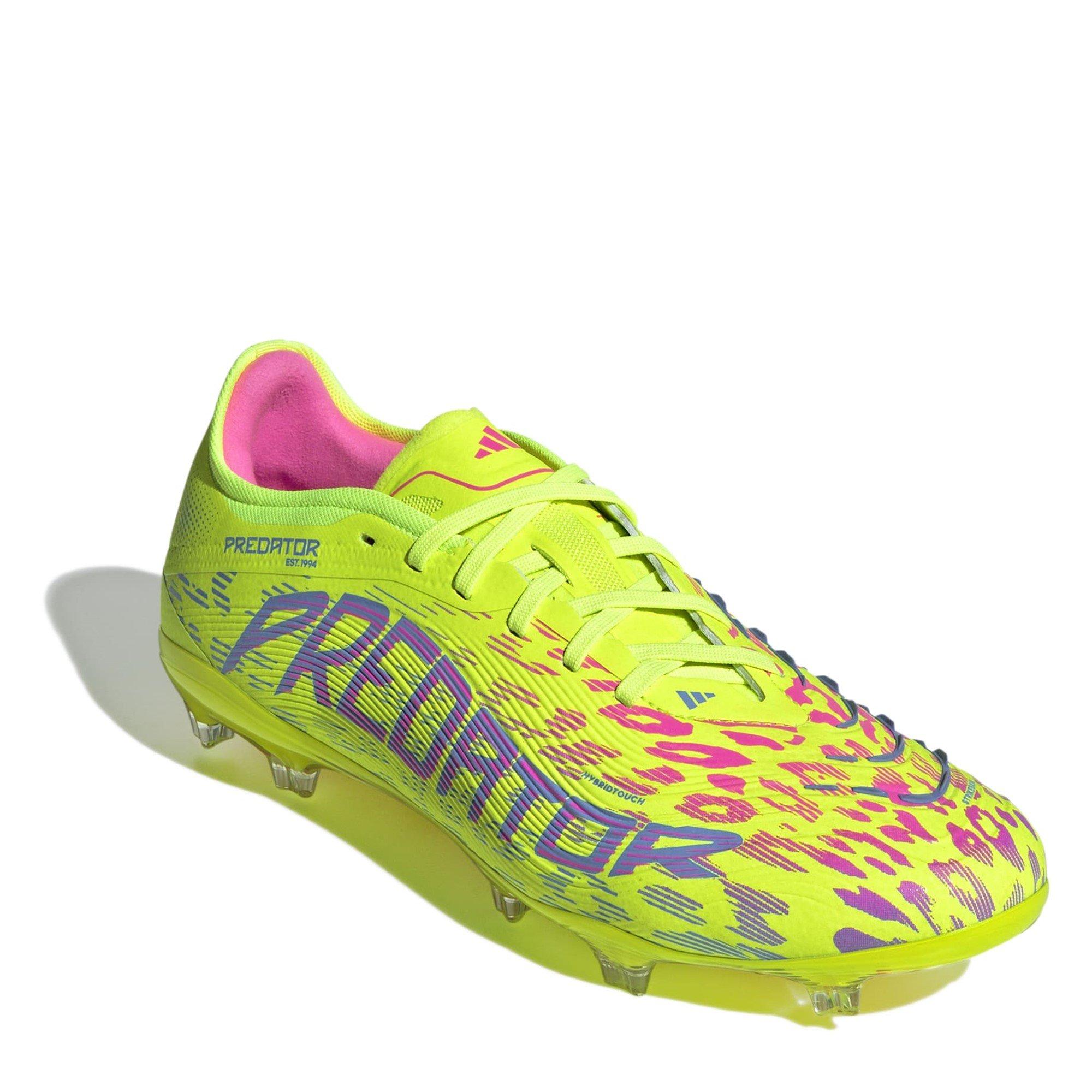 Zitrone/Blau/Rosa - adidas - Predator Pro Firm Ground Football Boots Mens - 3