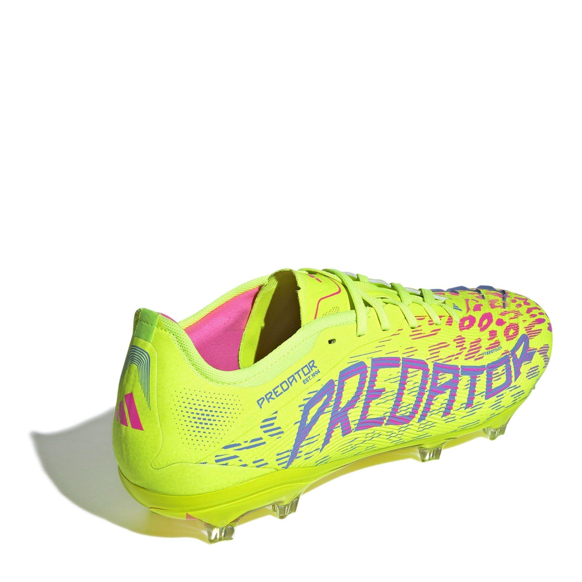 Zitrone/Blau/Rosa - adidas - Predator Pro Firm Ground Football Boots Mens - 4