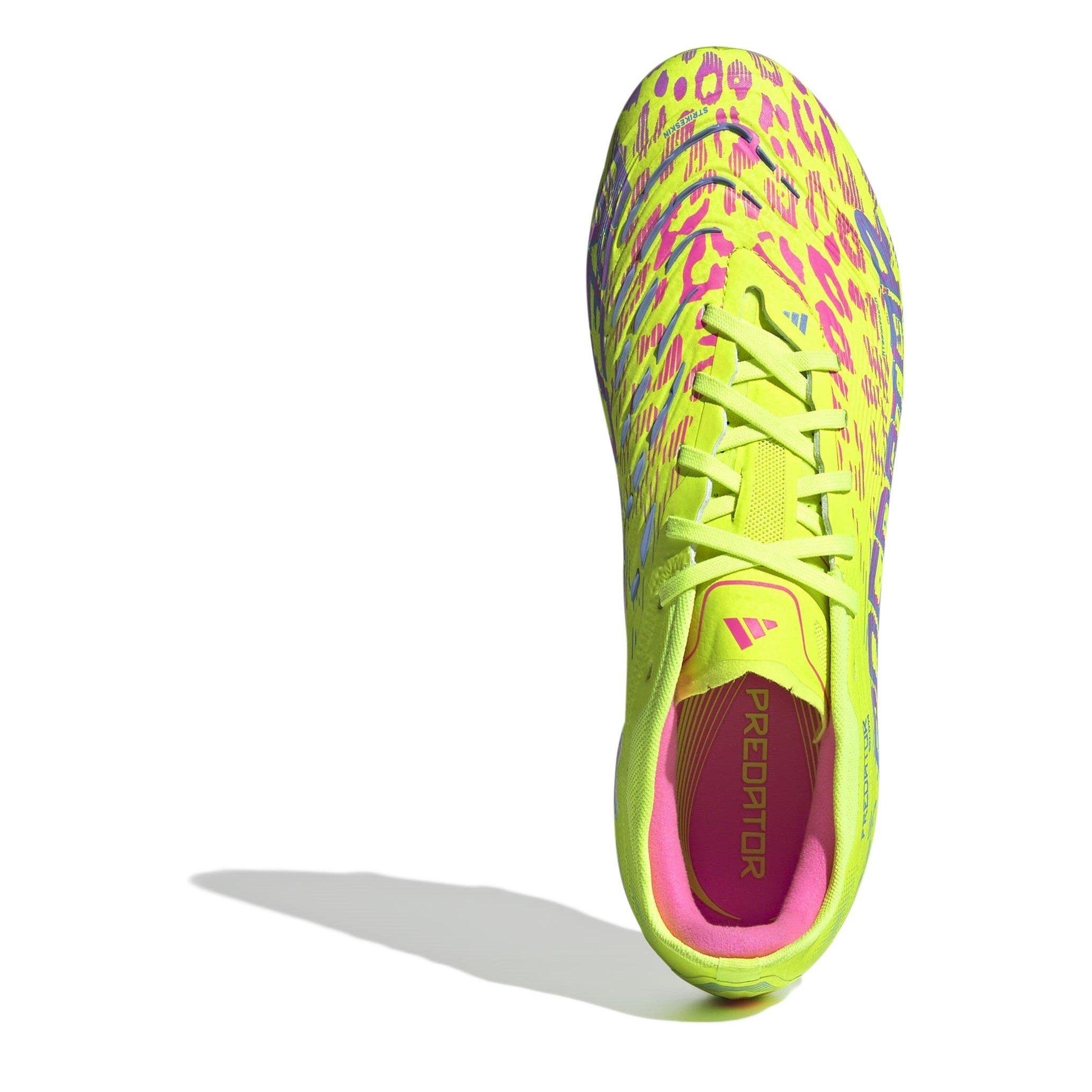 Zitrone/Blau/Rosa - adidas - Predator Pro Firm Ground Football Boots Mens - 5