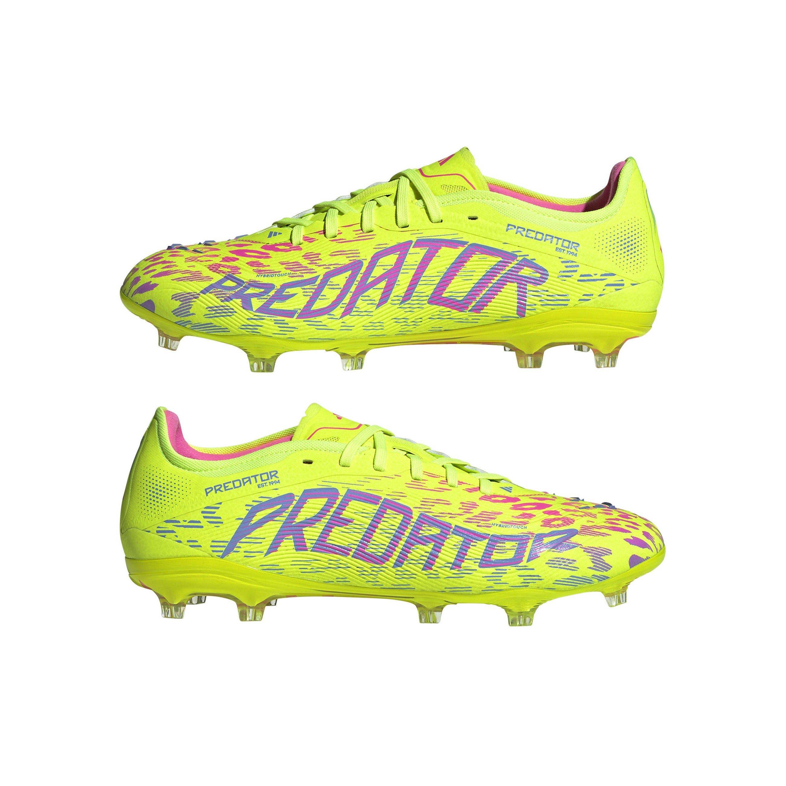 Zitrone/Blau/Rosa - adidas - Predator Pro Firm Ground Football Boots Mens - 9