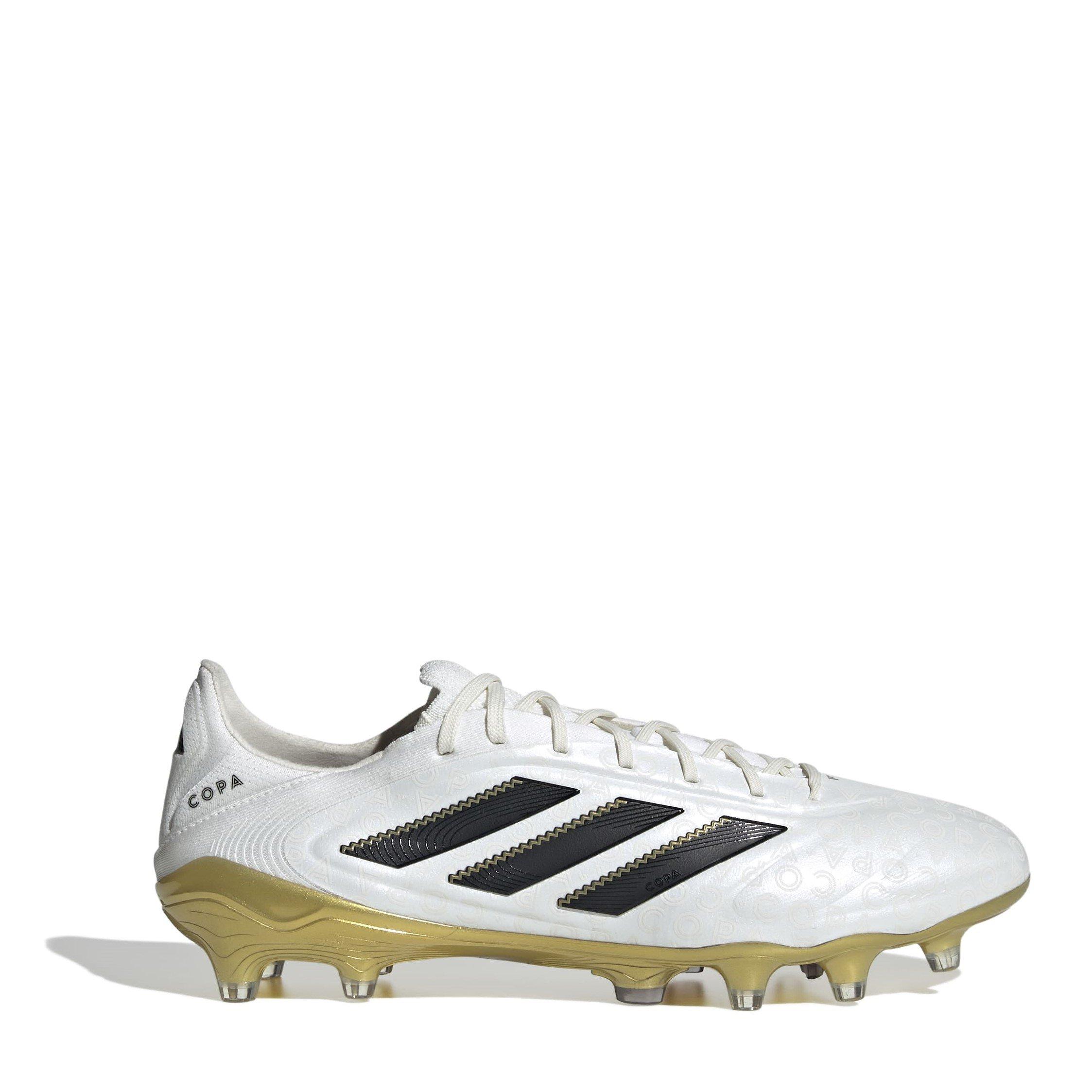 Adidas Men's Copa Pure Iii Elite Adults Firm Ground Football Boots - White/Blk/Gold - 6.5 (40)