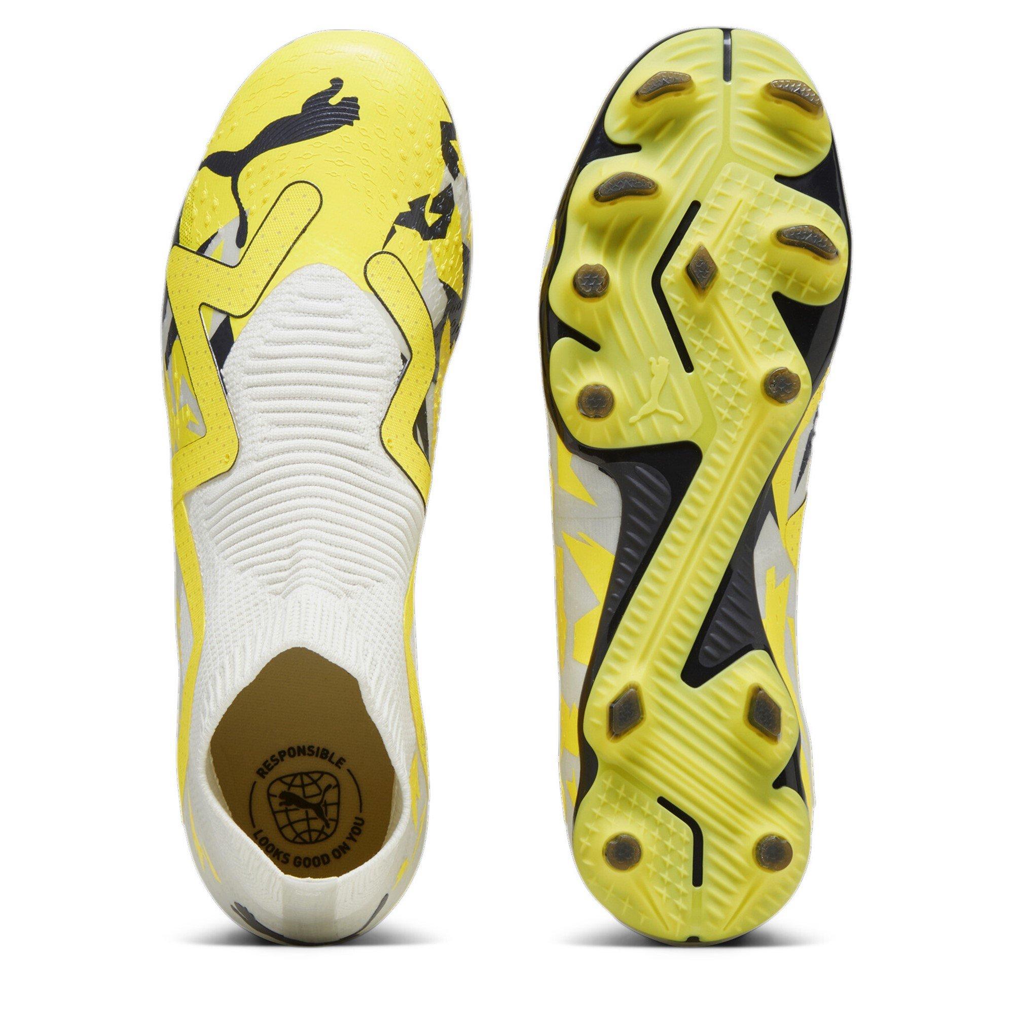 Gris/Amarillo - Puma - Future Match.3 Firm Ground Laceless Football - 3