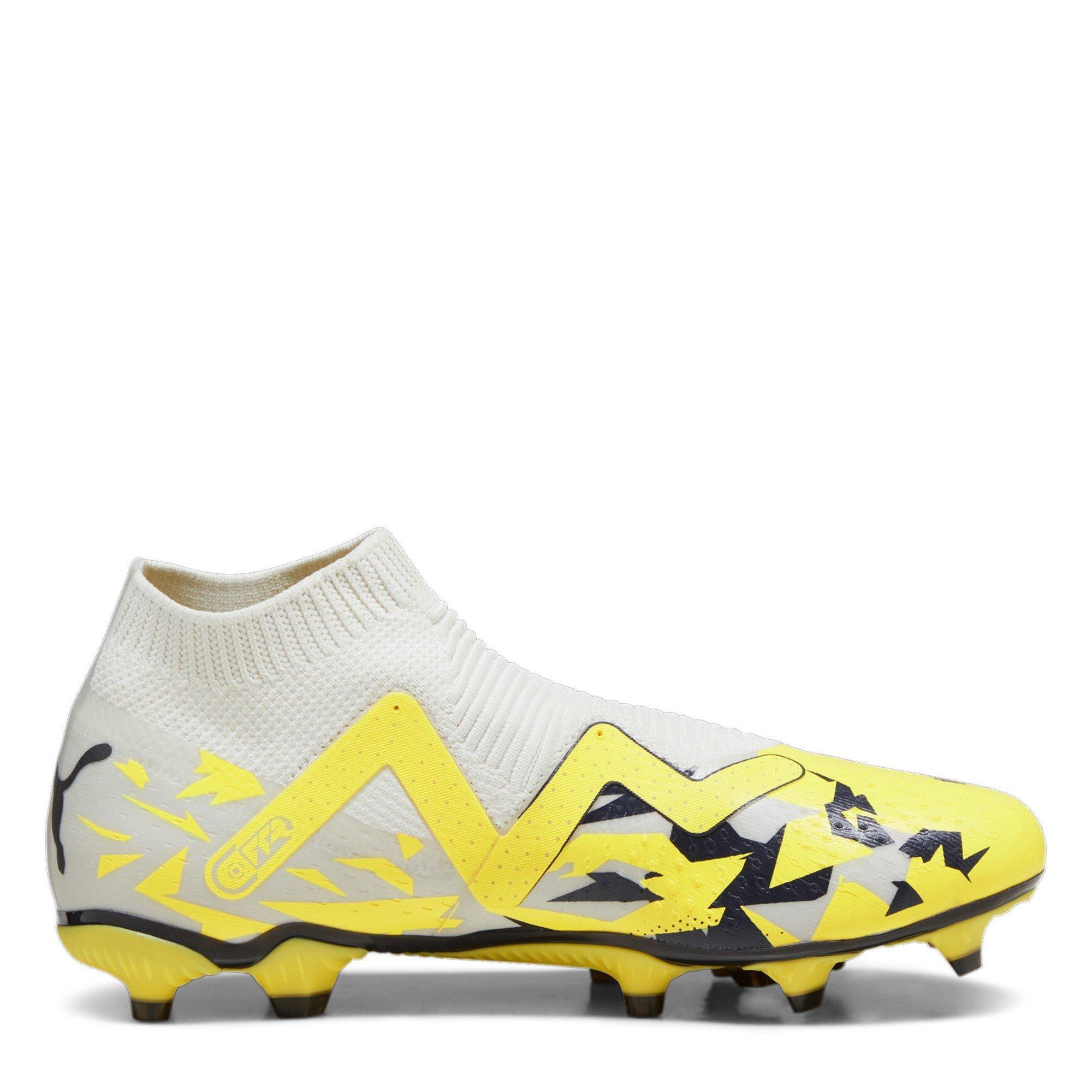 Gris/Amarillo - Puma - Future Match.3 Firm Ground Laceless Football - 4