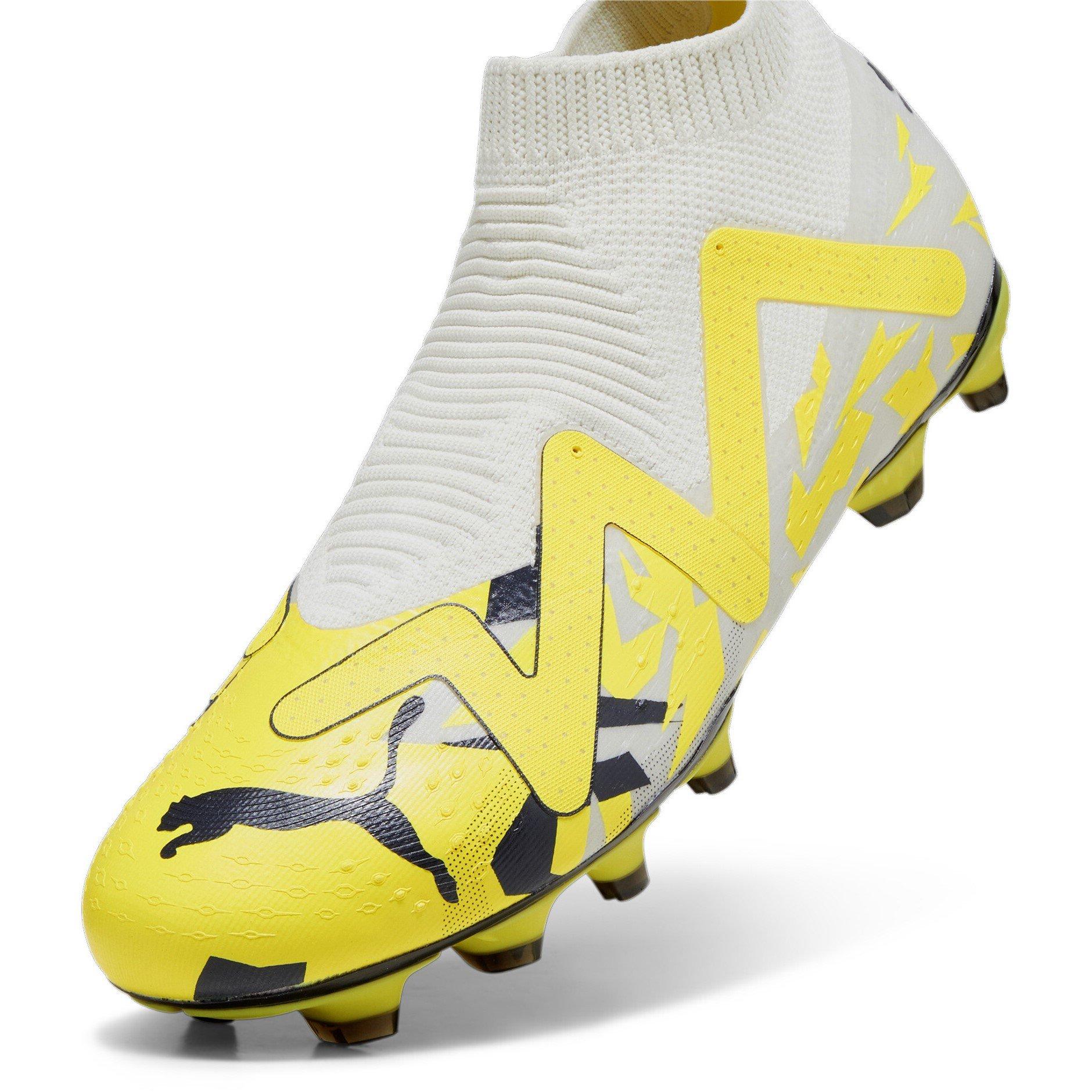 Gris/Amarillo - Puma - Future Match.3 Firm Ground Laceless Football - 6