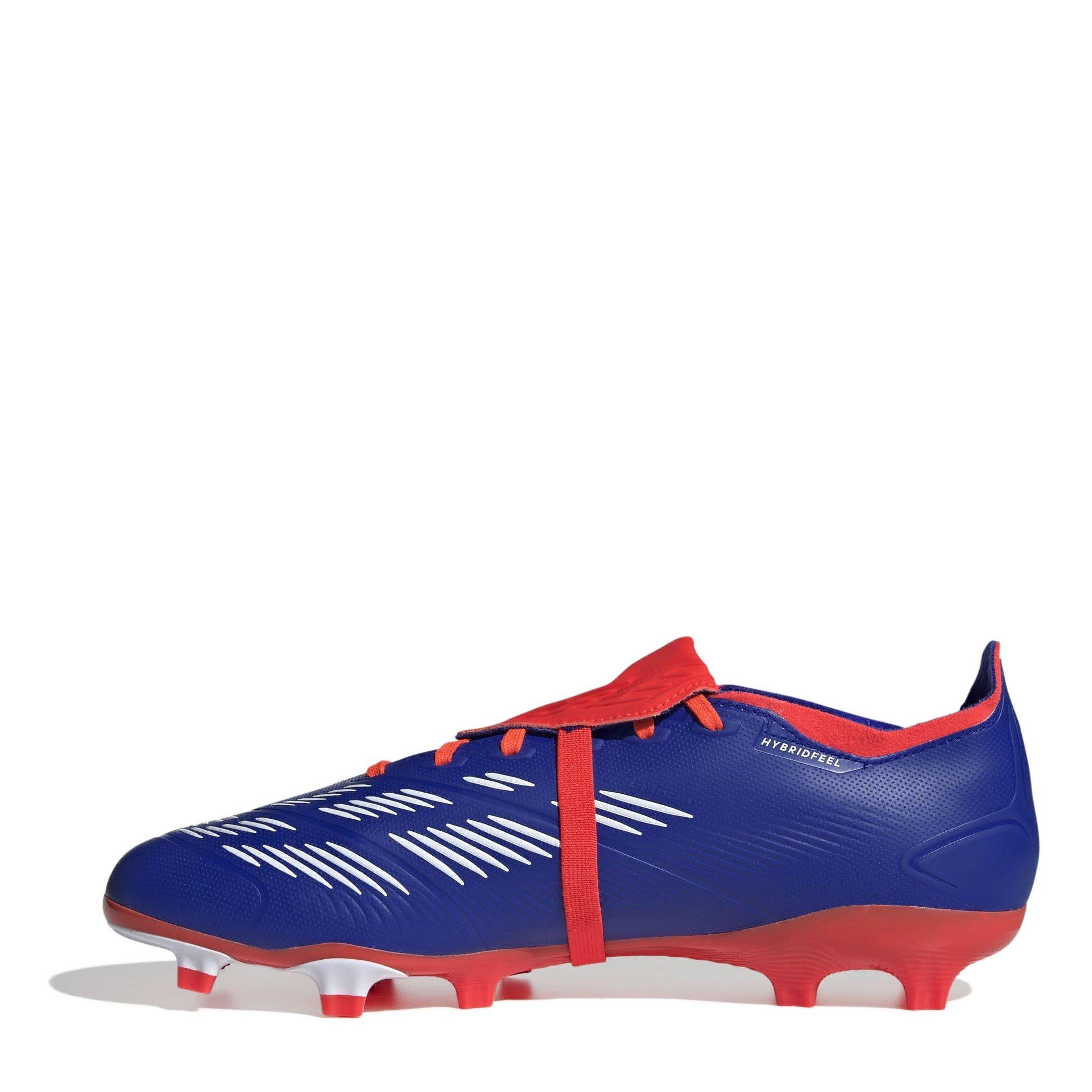 Blau/Weiß/Rot - adidas - Predator League Fold-Over Tongue Firm Ground Football Boots - 2