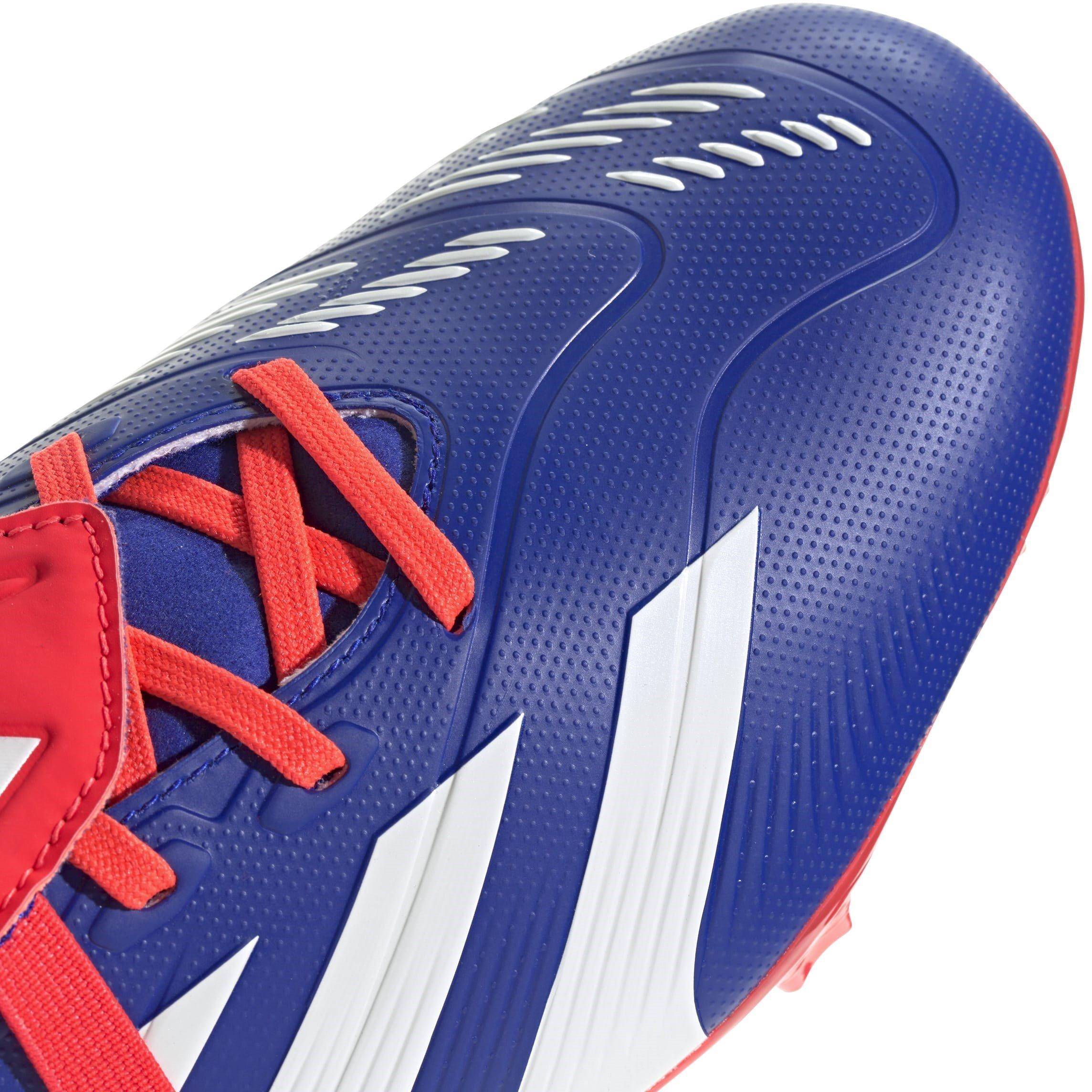 Blau/Weiß/Rot - adidas - Predator League Fold-Over Tongue Firm Ground Football Boots - 7