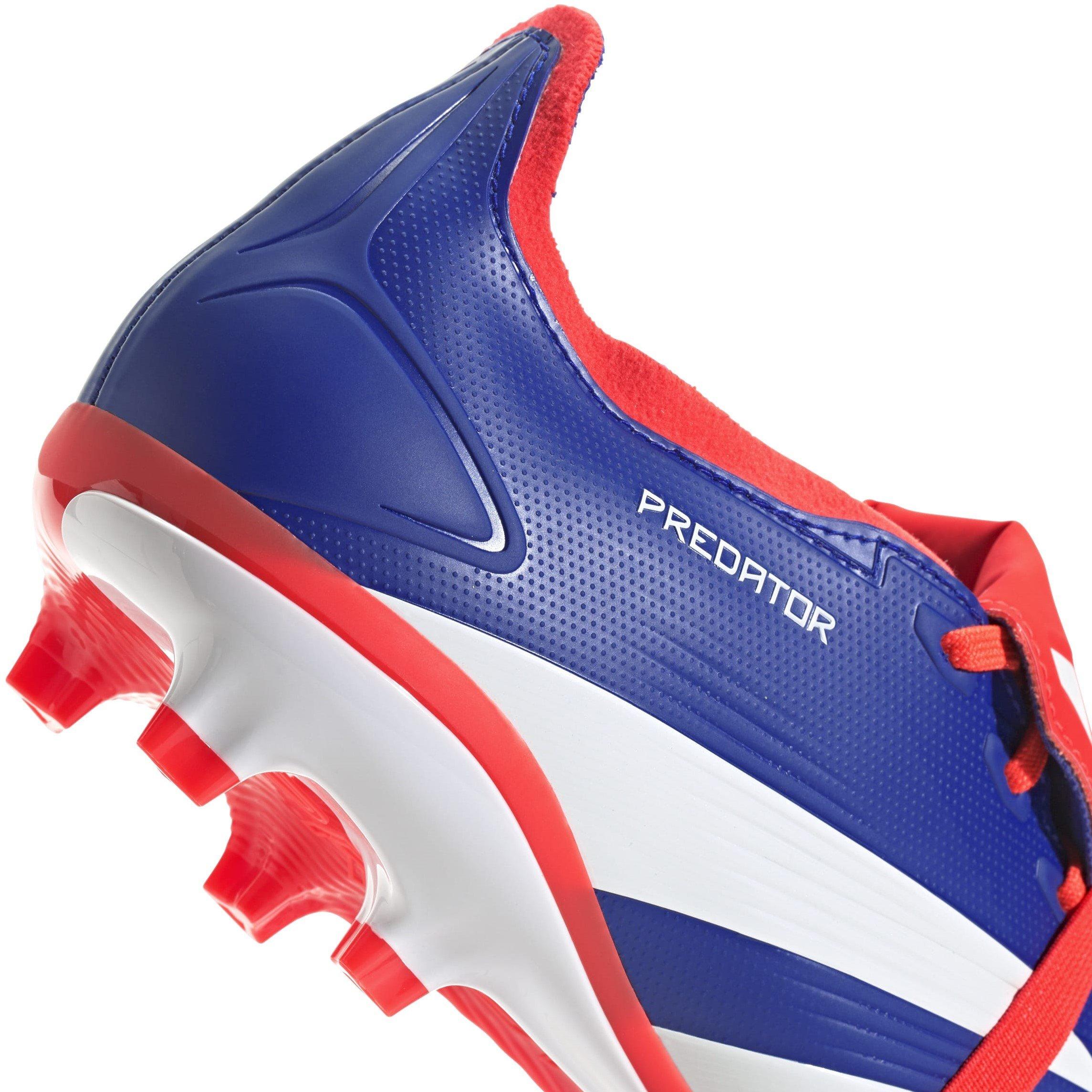 Blau/Weiß/Rot - adidas - Predator League Fold-Over Tongue Firm Ground Football Boots - 8