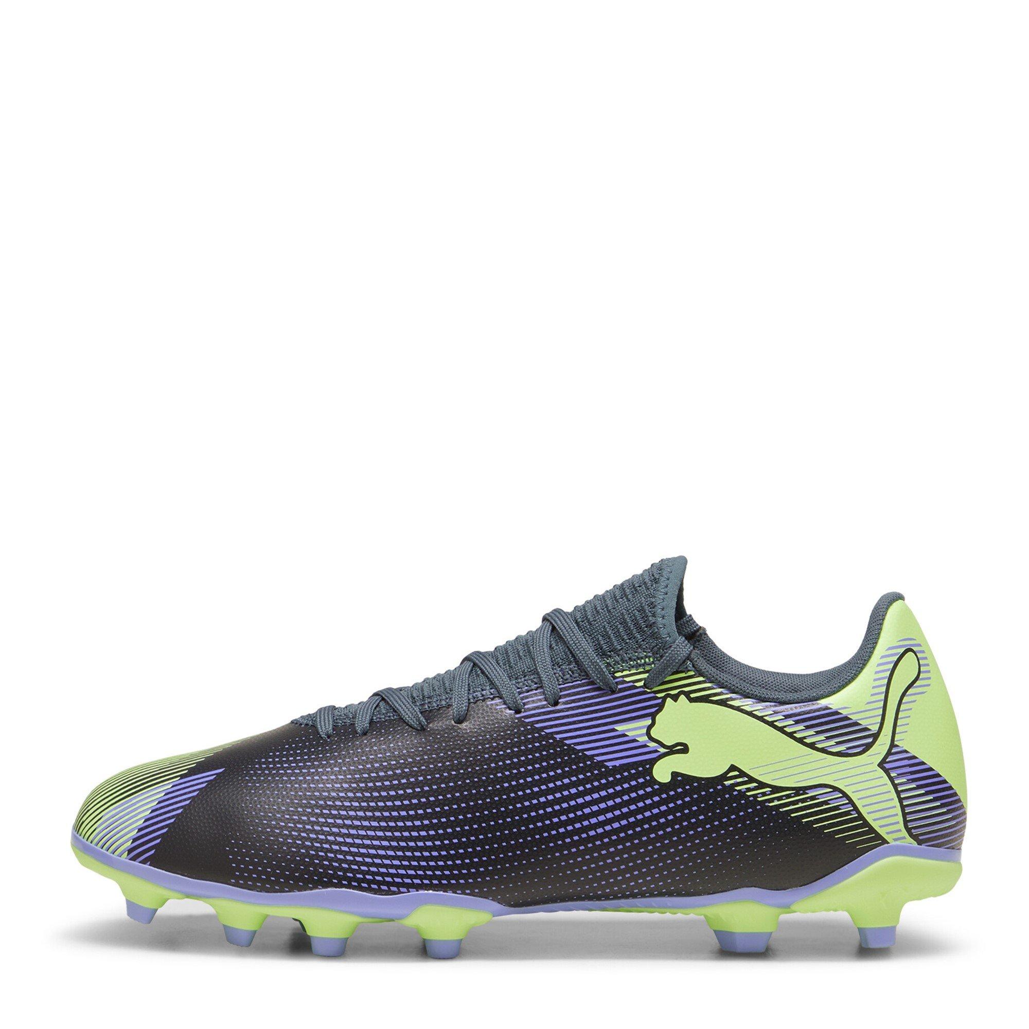 Grey/Purple/Grn - Puma - Future 7 Play Firm Ground Football Boots - 2